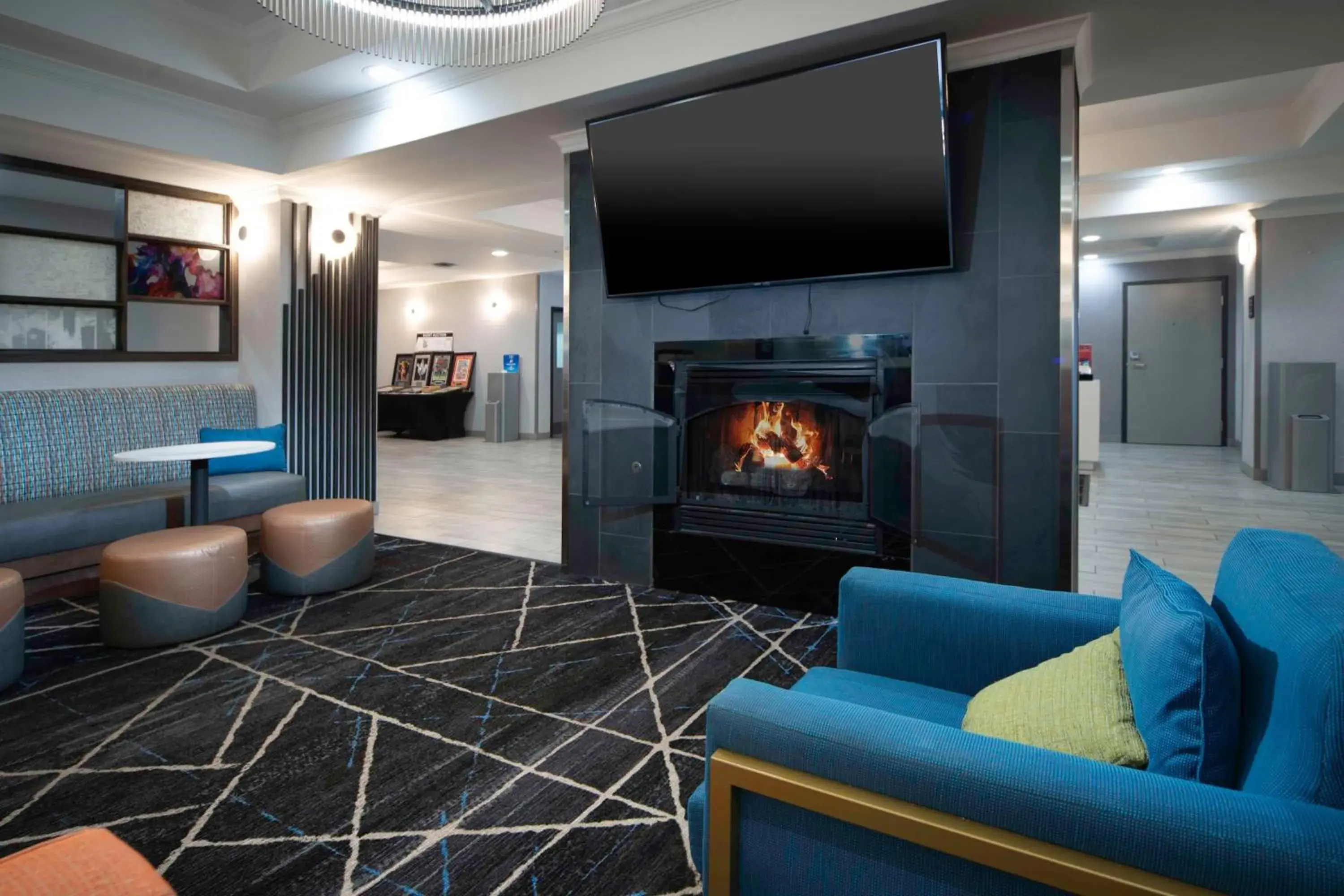 Lobby or reception in Hampton Inn Bryant Lobby or reception in Hampton Inn Bryant