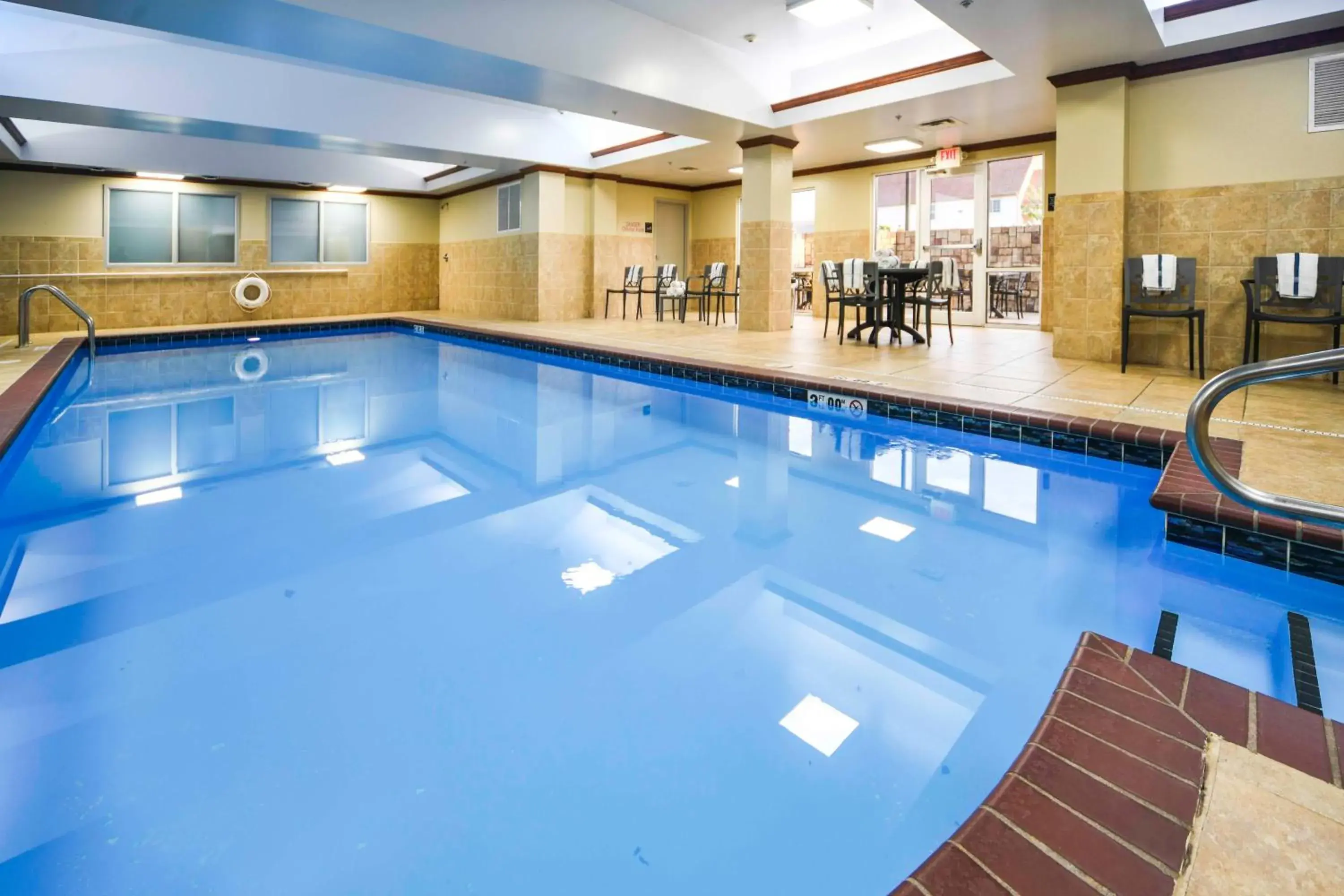 Pool view in Hampton Inn Bryant Pool view in Hampton Inn Bryant
