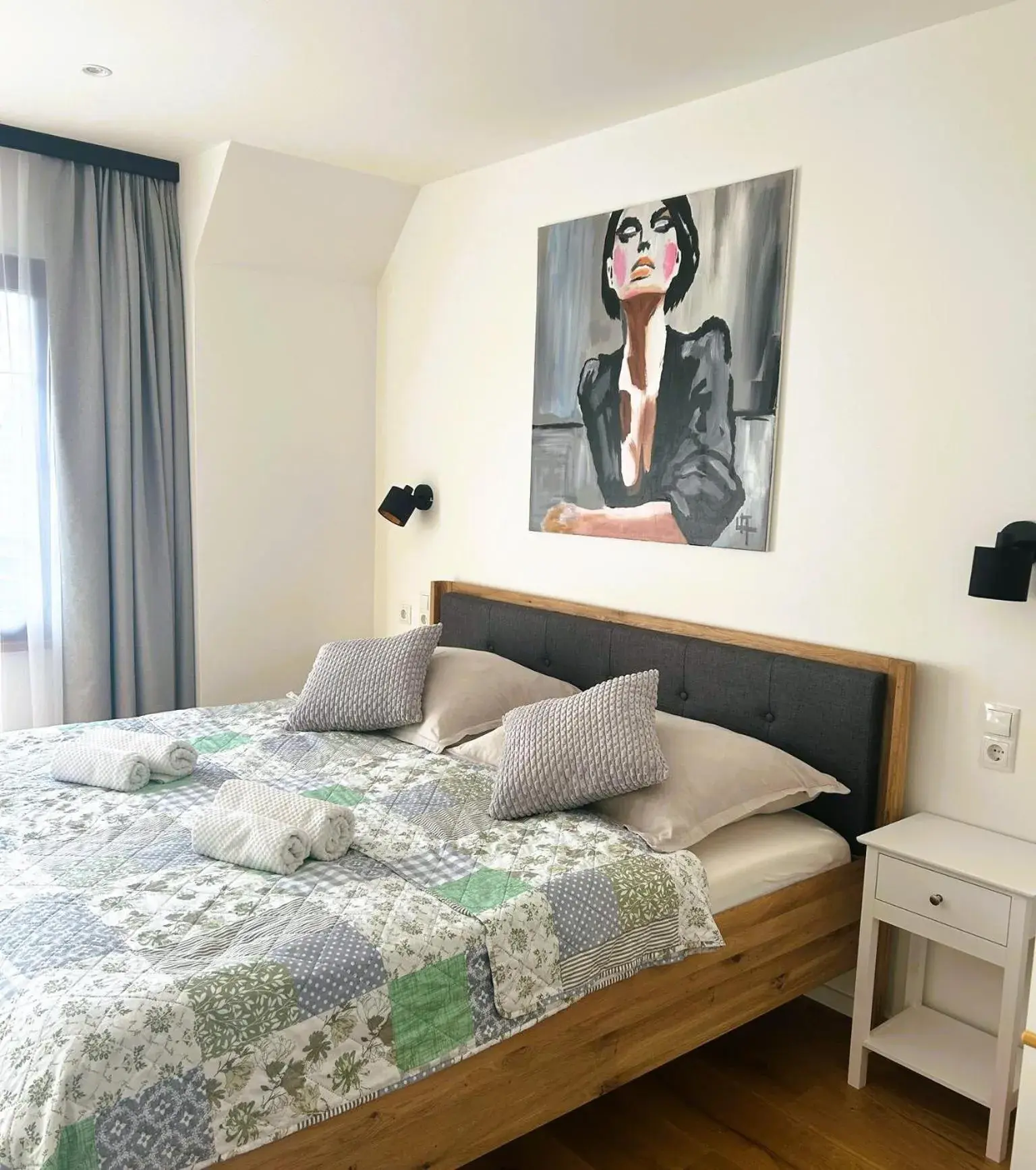 Double Room with Balcony in Boutiquehotel Landhaus am Kurpark Double Room with Balcony in Boutiquehotel Landhaus am Kurpark
