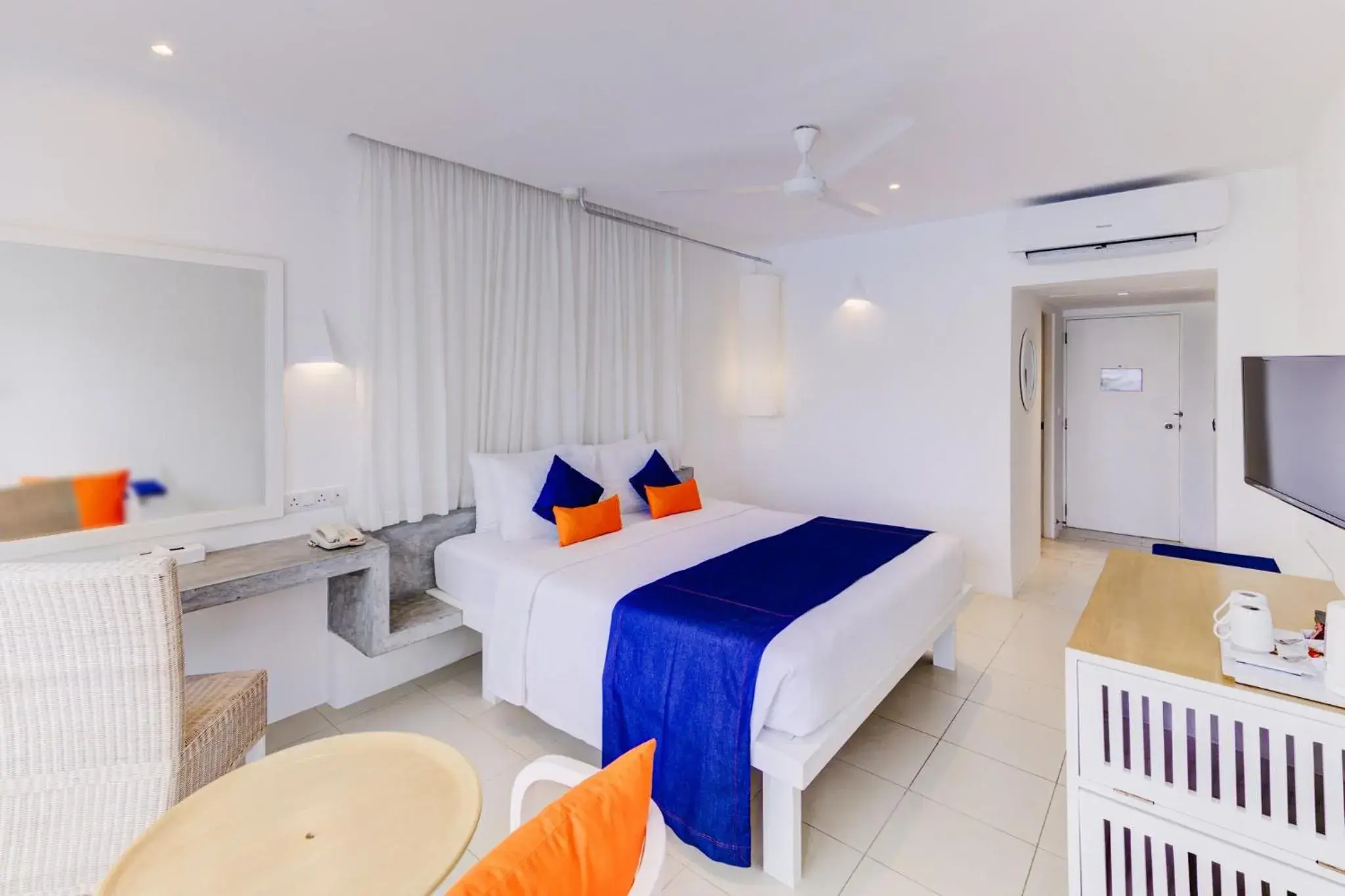 Bedroom, Bed in Trinco Blu by Cinnamon Bedroom, Bed in Trinco Blu by Cinnamon