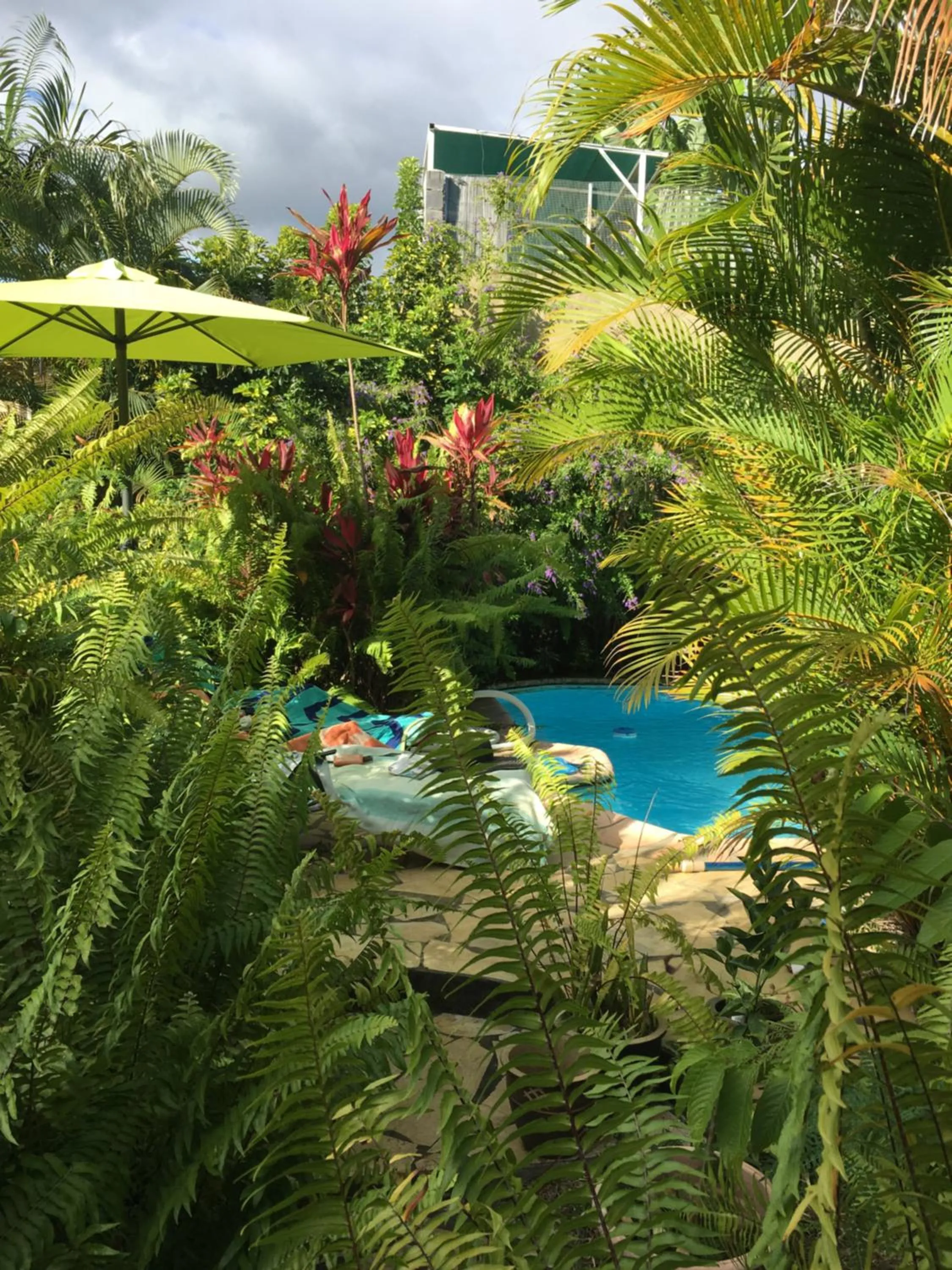 Garden view in Le Chalet dAZAE