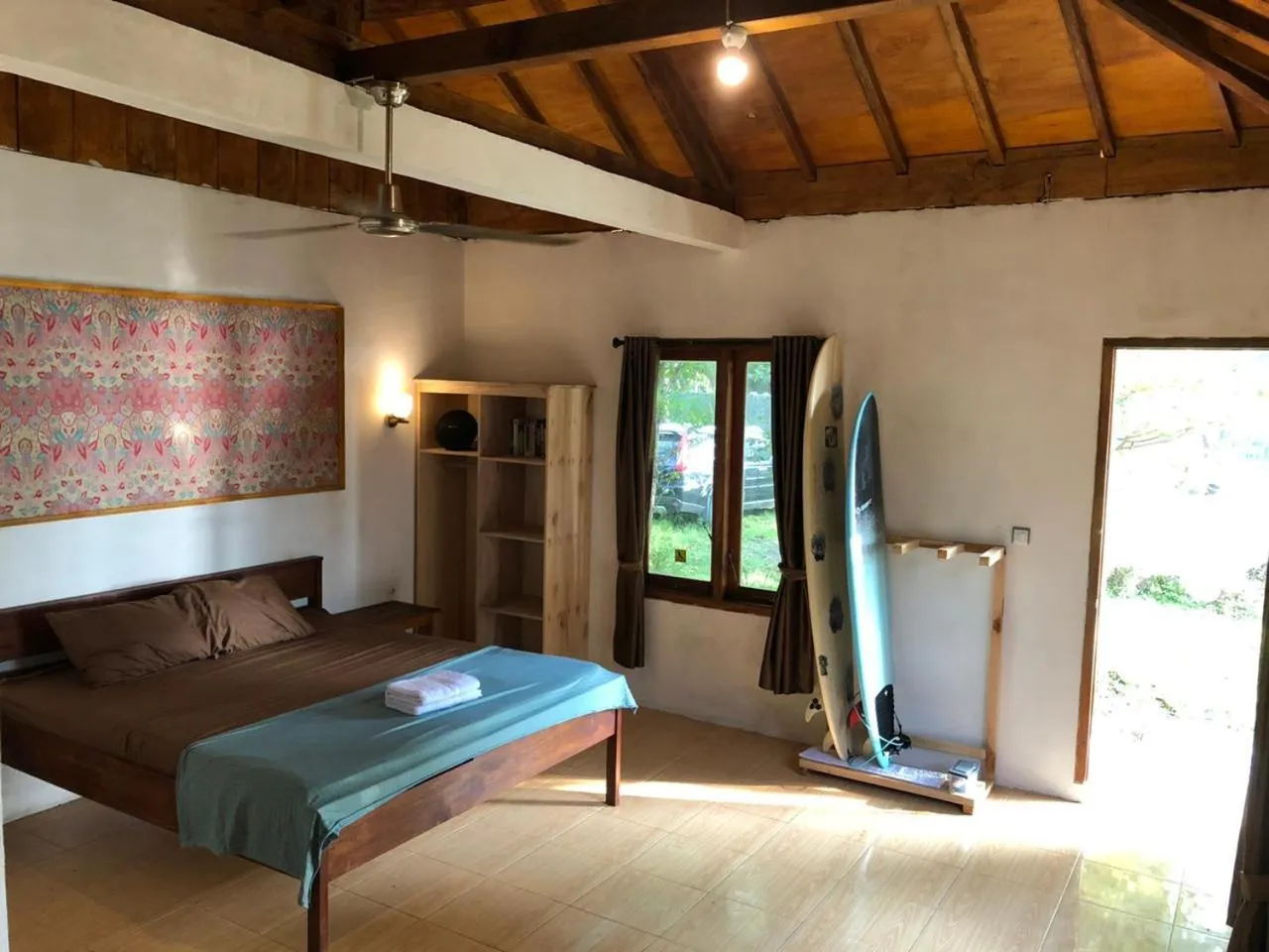 Bed in Kambuna Bungalow