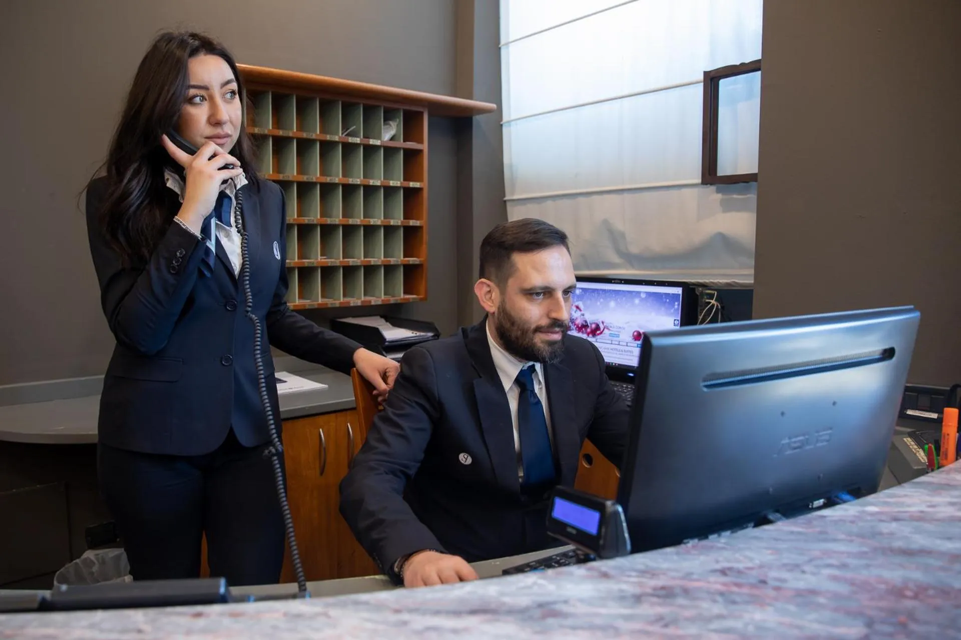 Lobby or reception in Hotel Vittoria