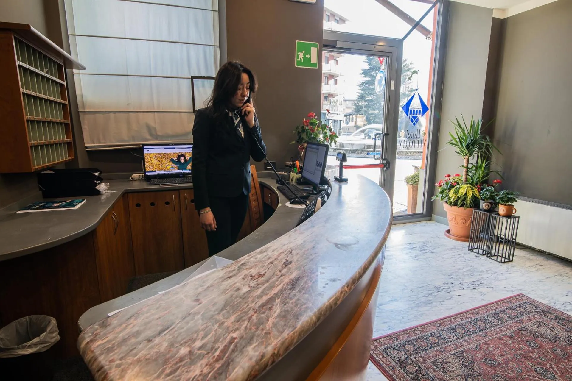 Lobby or reception in Hotel Vittoria