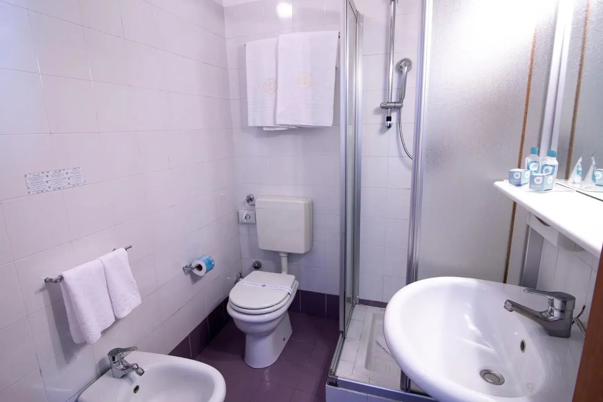 Bathroom in Hotel Vittoria Bathroom in Hotel Vittoria