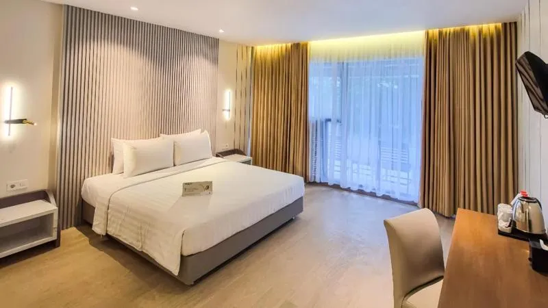 Bed in Grand Whiz Hotel Bromo