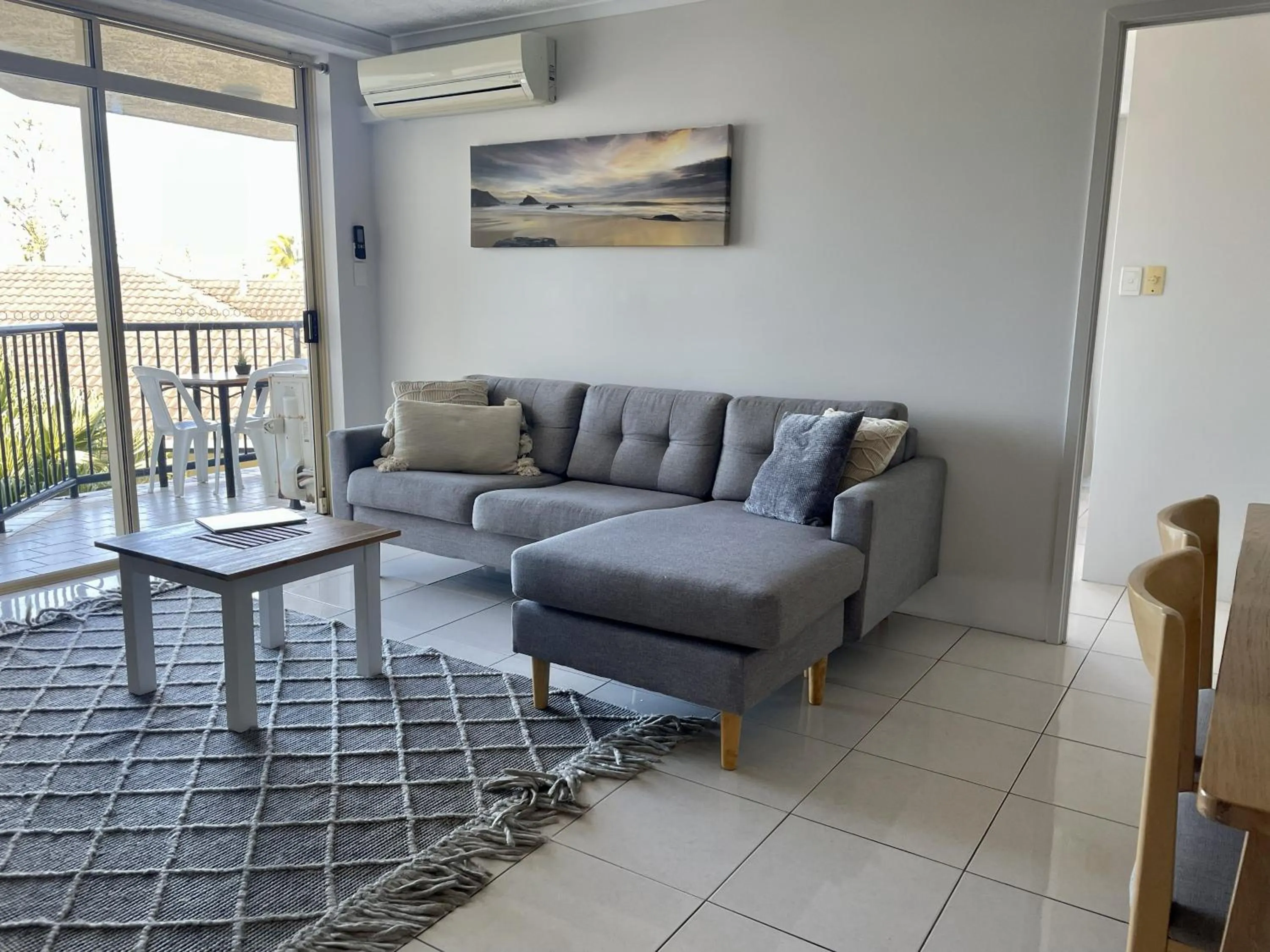 Living room in Bayview Beach Holiday Apartments