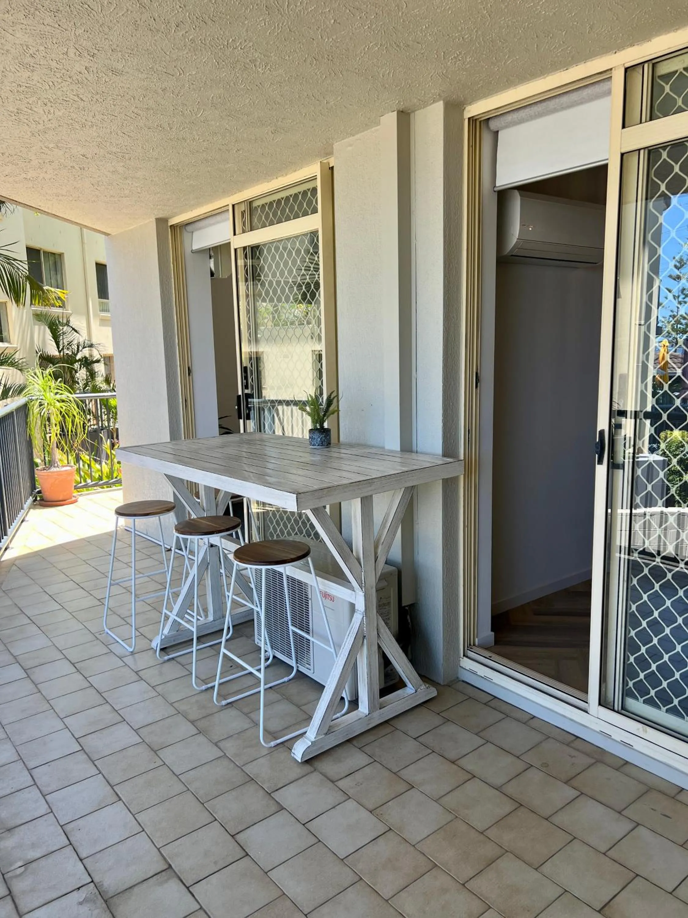 Patio in Bayview Beach Holiday Apartments