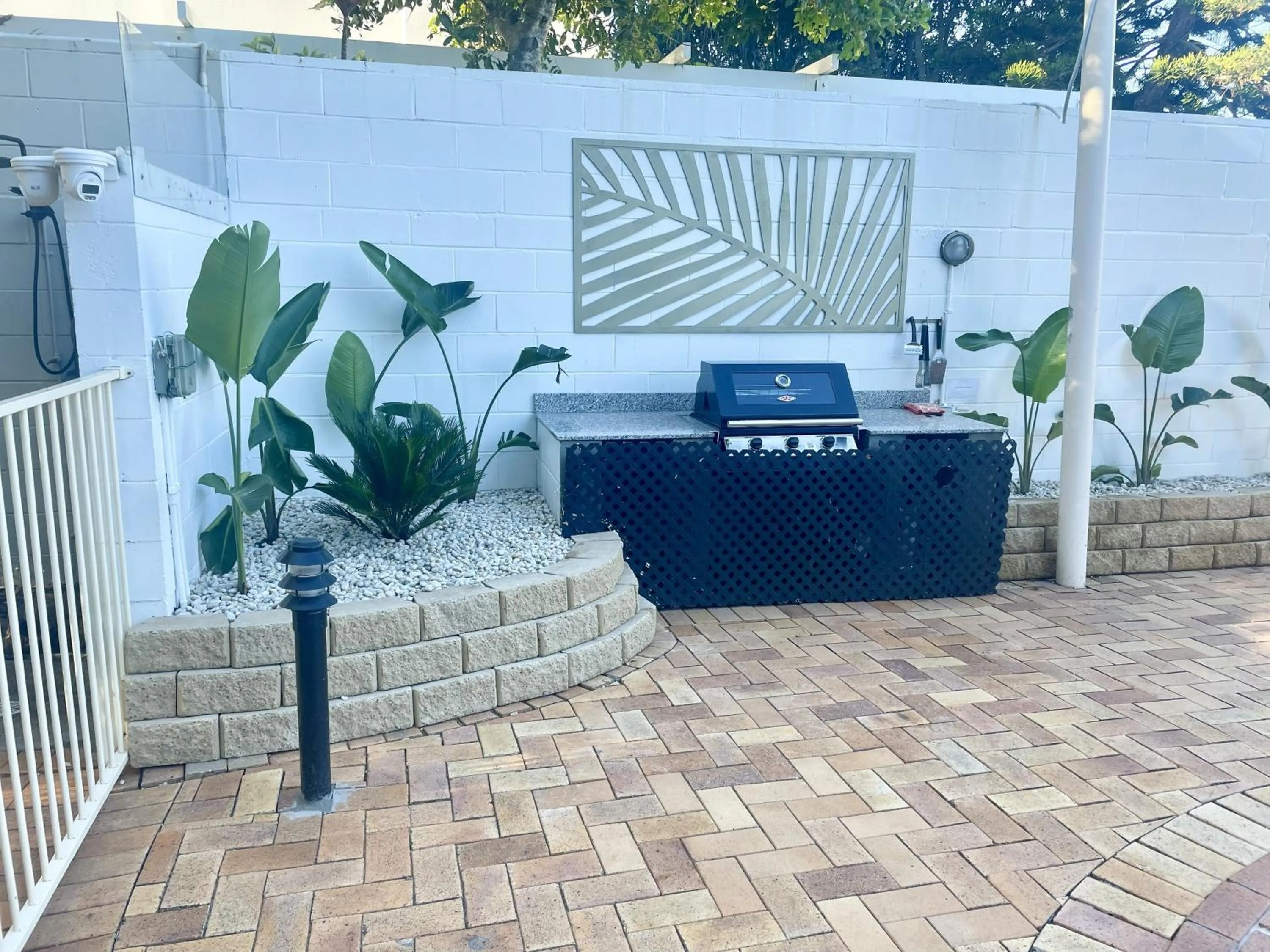 BBQ facilities in Bayview Beach Holiday Apartments