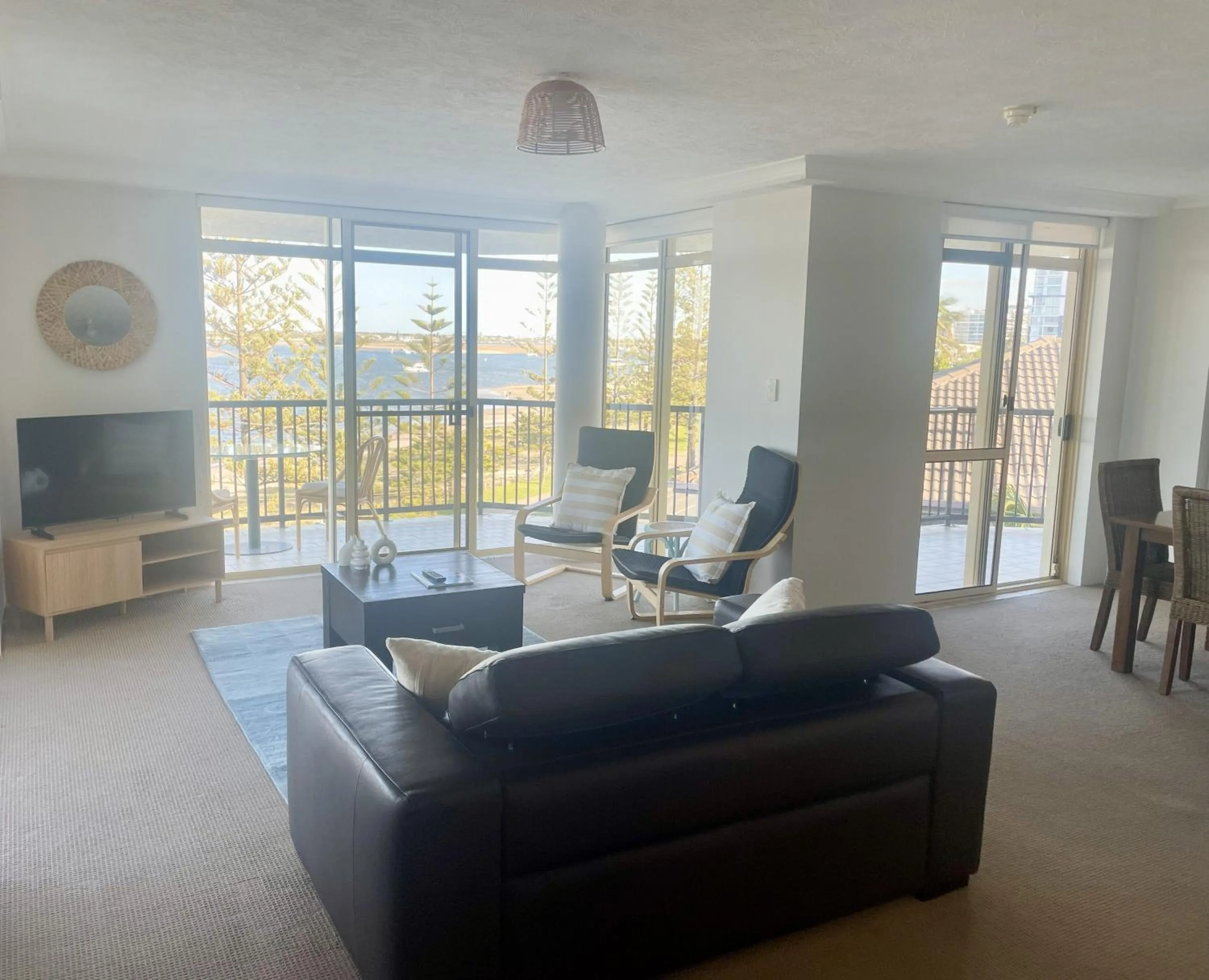 Living room in Bayview Beach Holiday Apartments