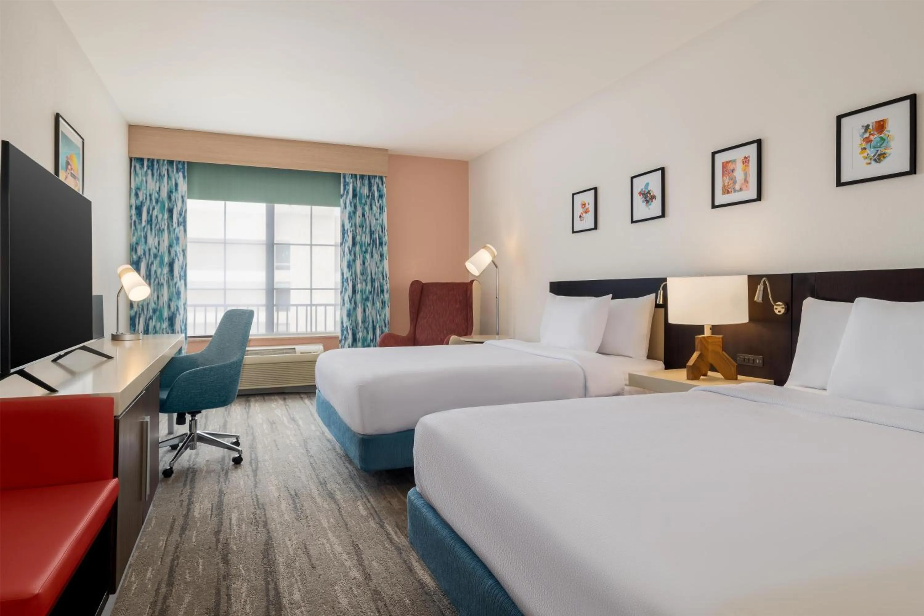 Bed in Hilton Garden Inn Las Vegas Strip South