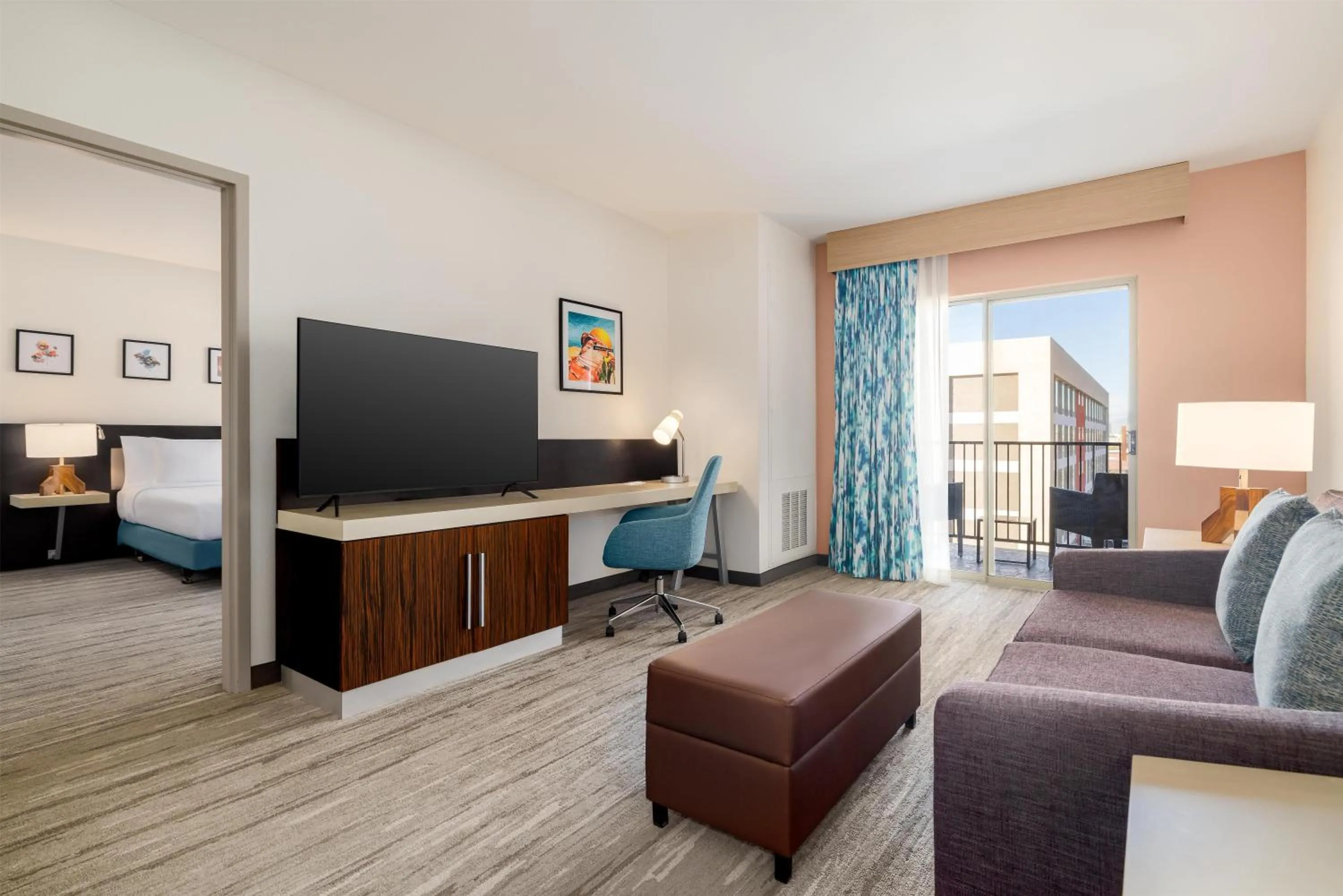 Bed in Hilton Garden Inn Las Vegas Strip South