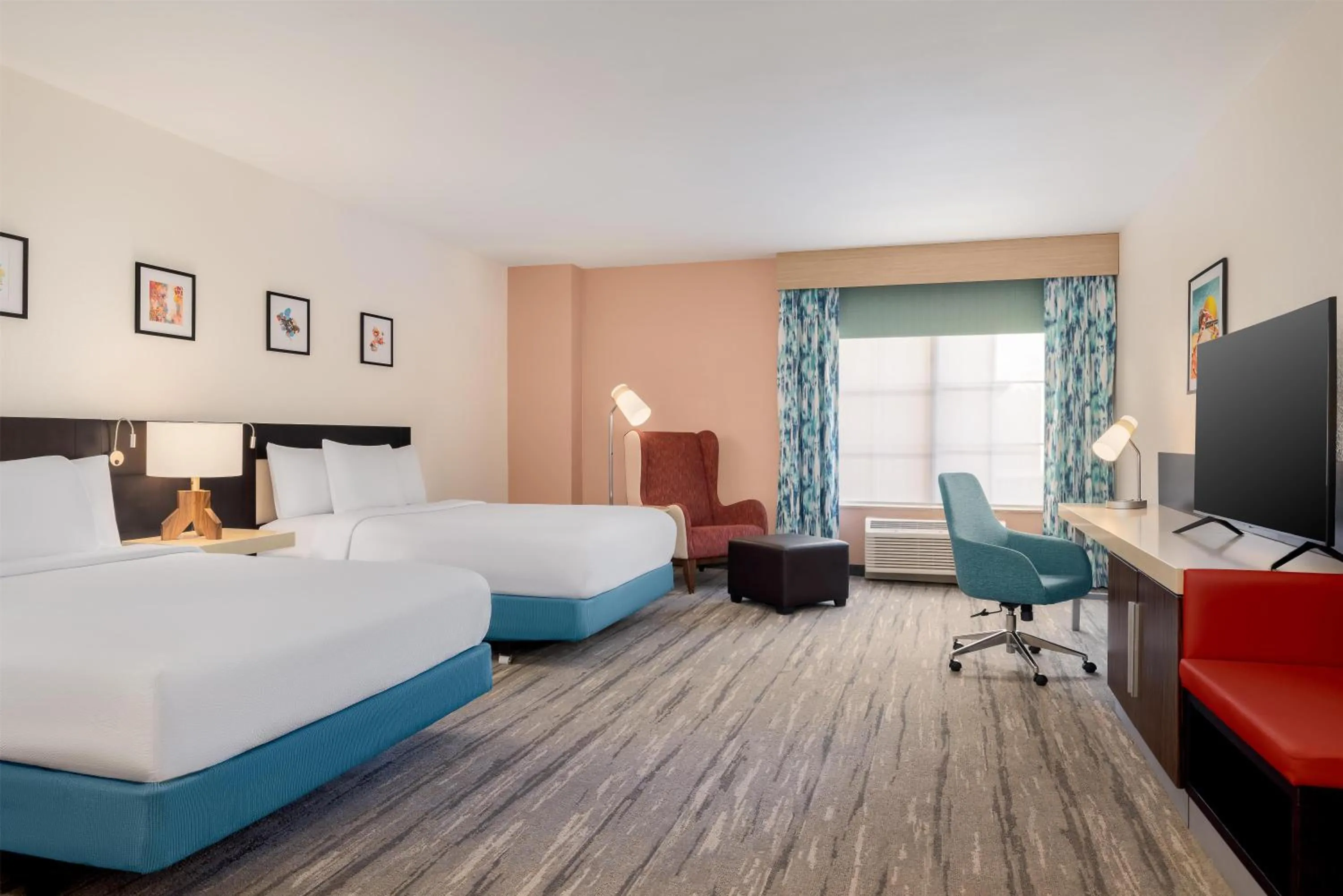 Bed in Hilton Garden Inn Las Vegas Strip South