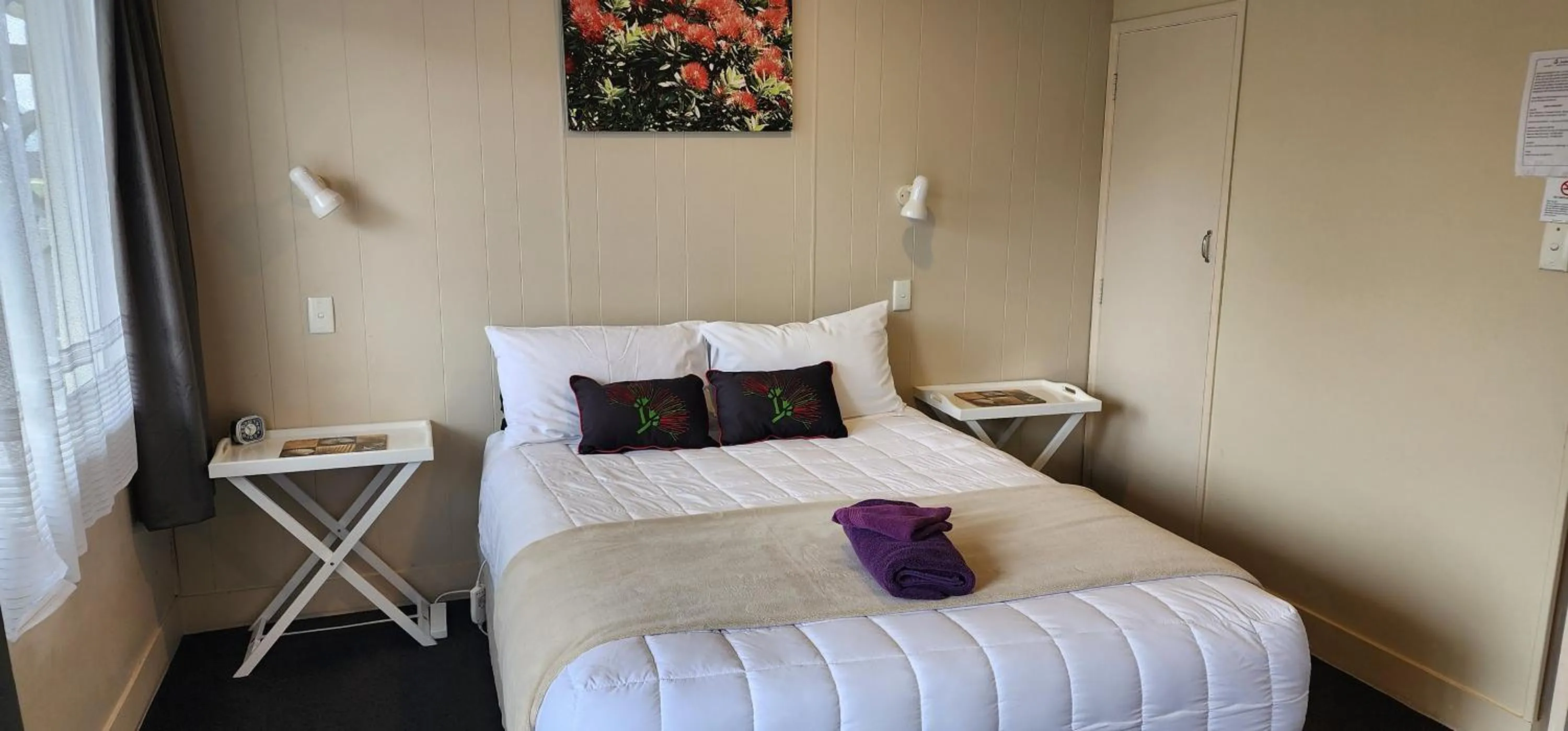 Bed in Anchorage Motel