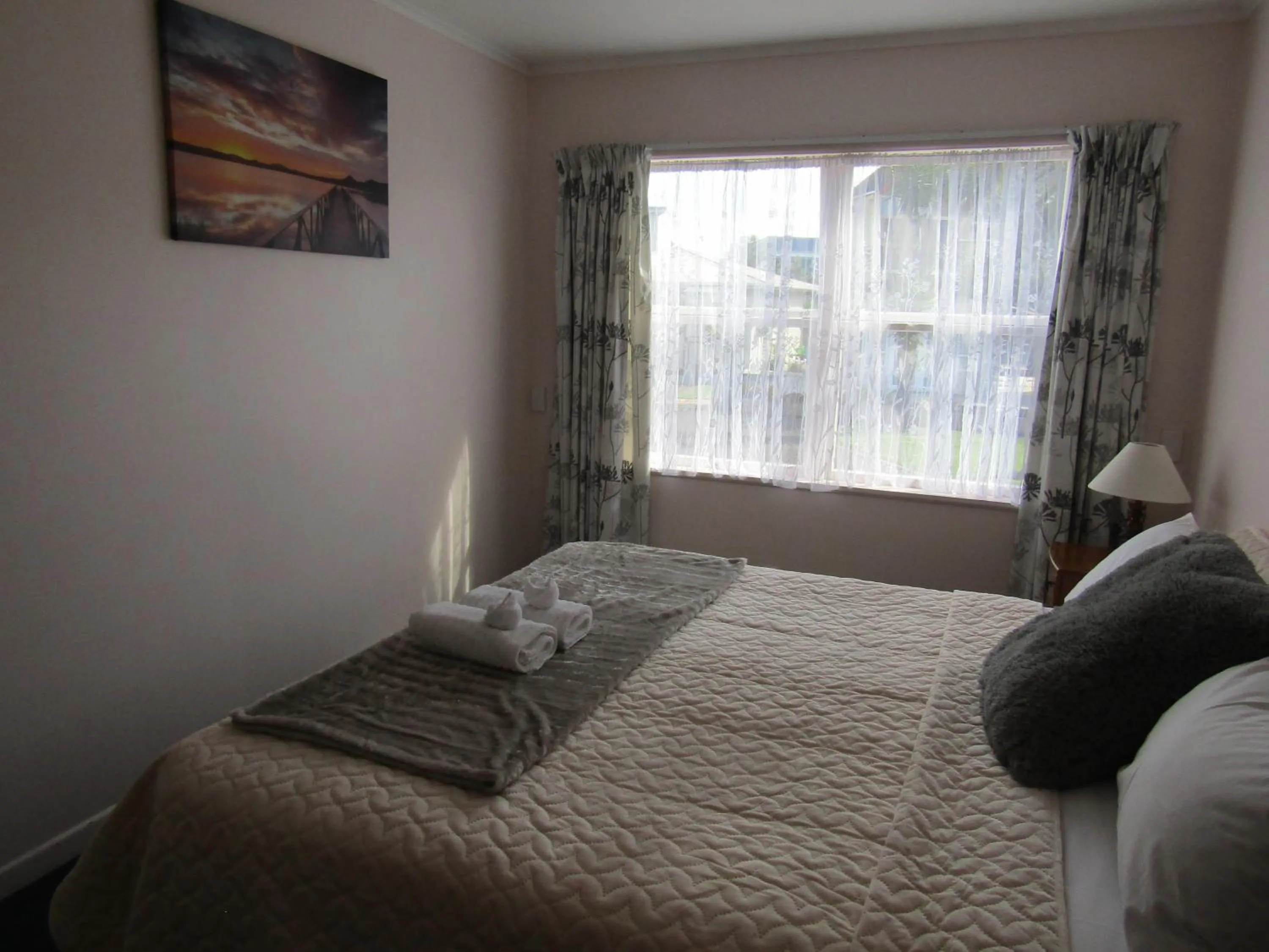 Bed in Anchorage Motel