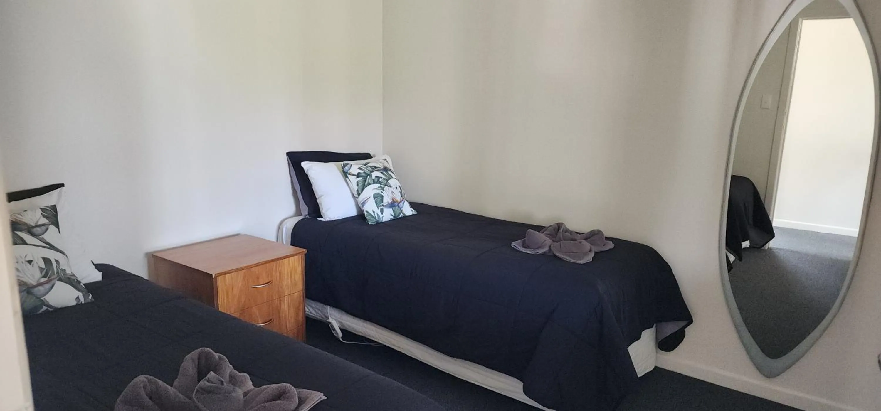 Bed in Anchorage Motel