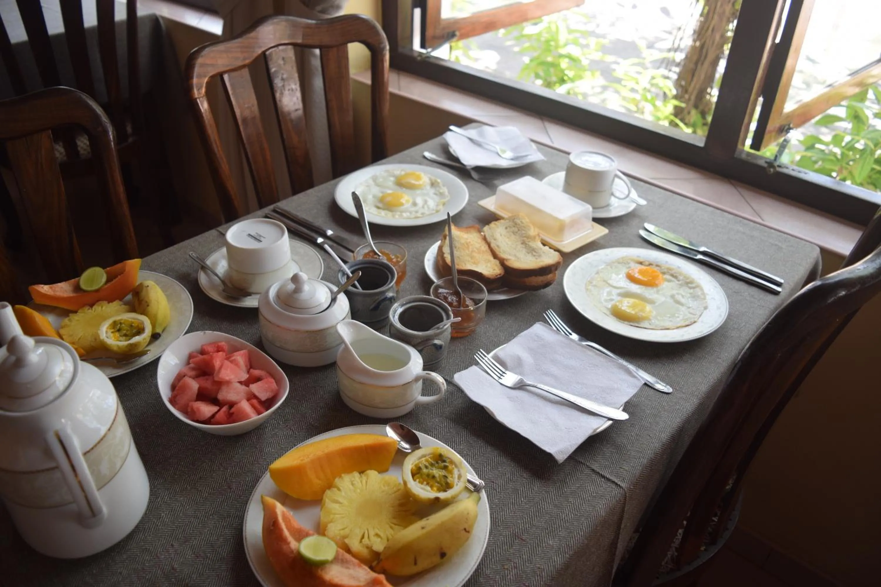 Continental breakfast in Tandem Guesthouse