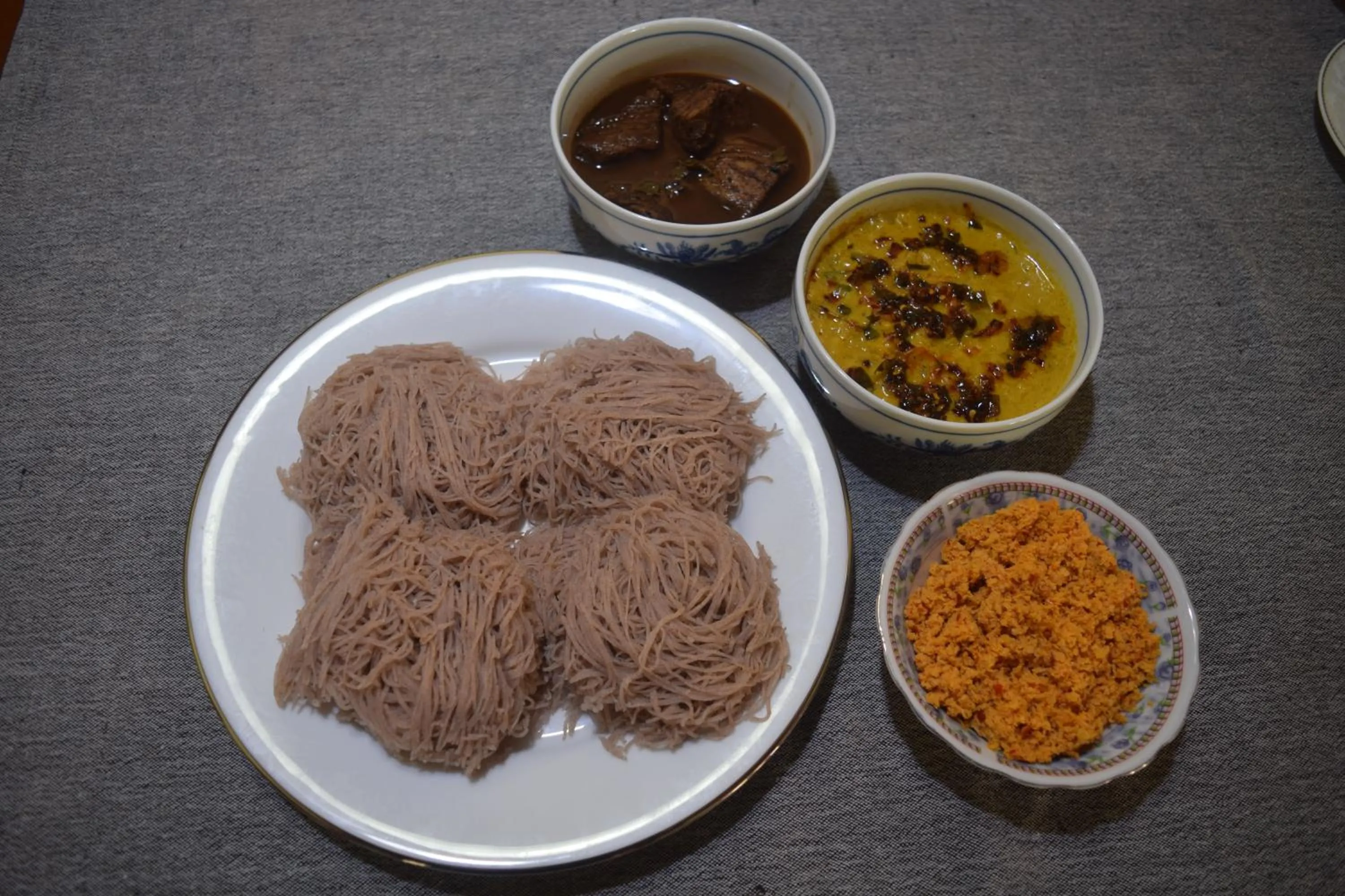 Asian breakfast in Tandem Guesthouse