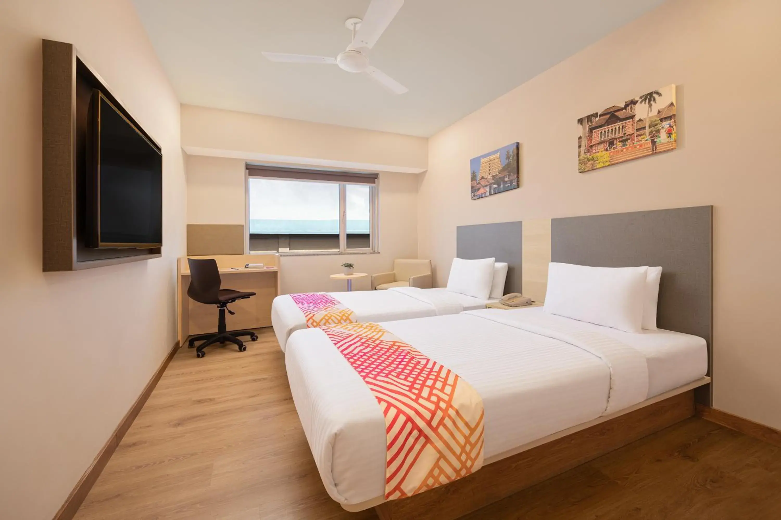 View (from property/room), Bed in Ginger Trivandrum View (from property/room), Bed in Ginger Trivandrum