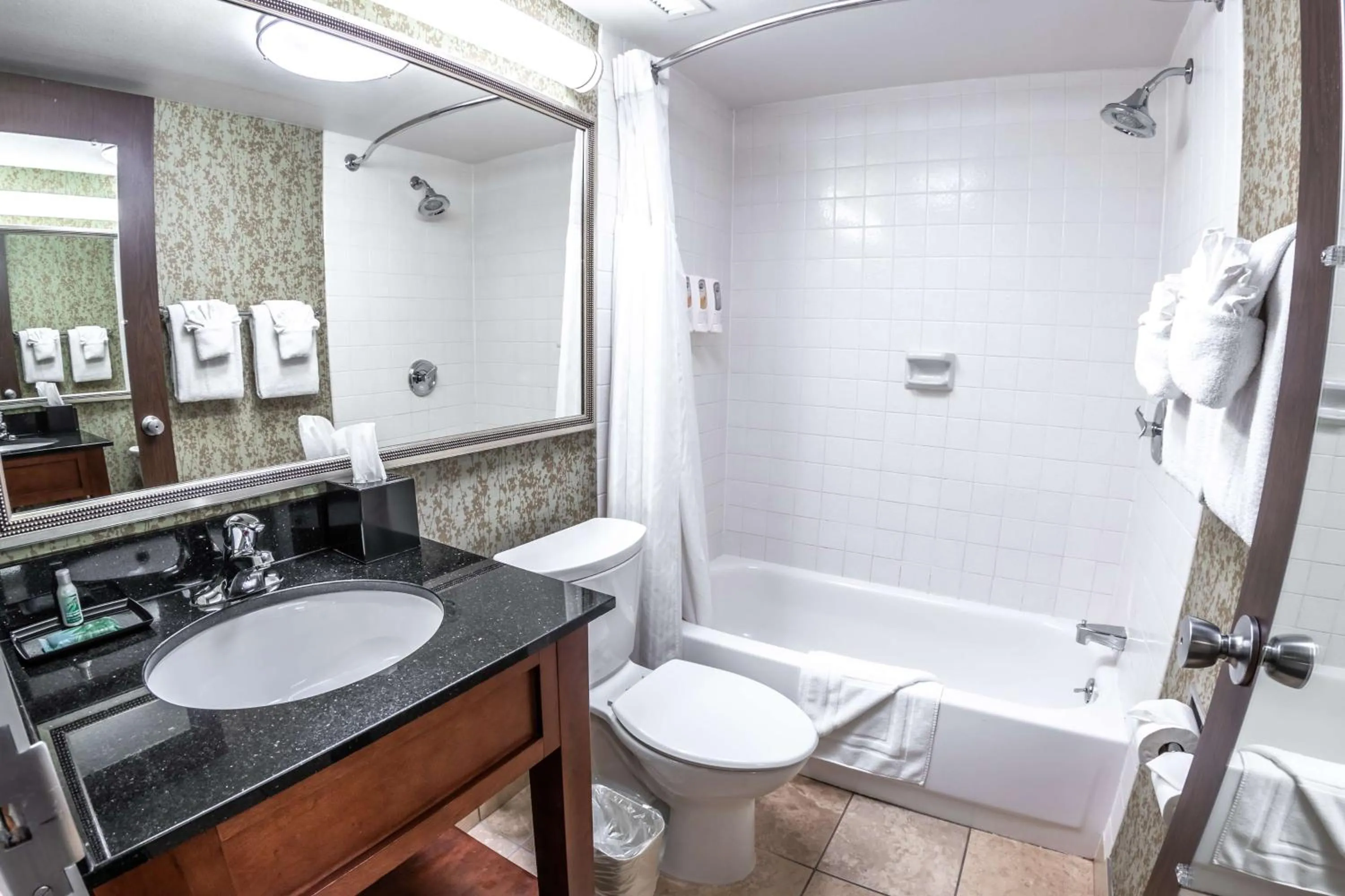 Bathroom in Salt Lake Plaza Hotel SureStay Collection by Best Western