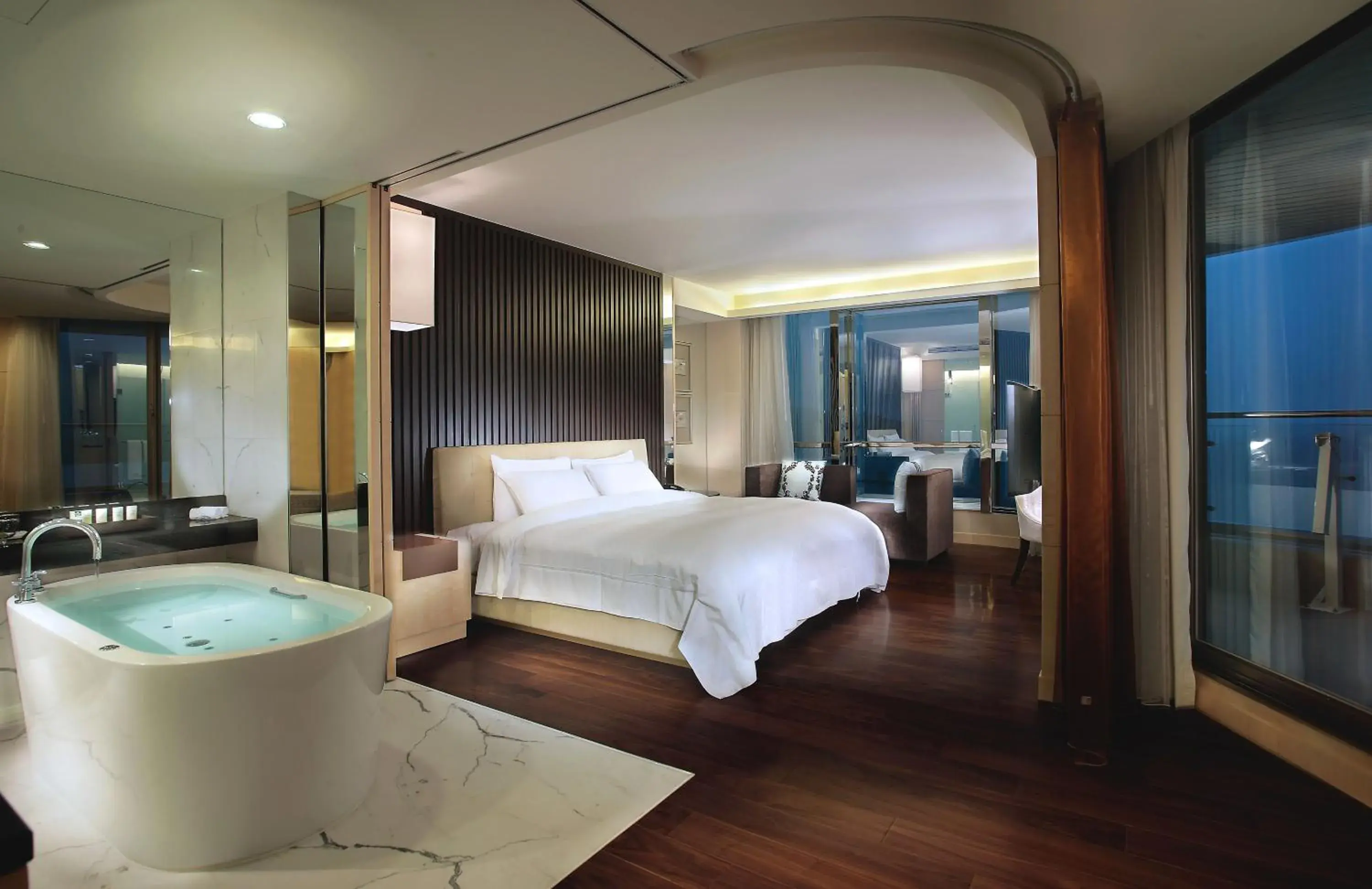 Photo of the whole room, Bed in The Crystal Resort Sun Moon Lake Photo of the whole room, Bed in The Crystal Resort Sun Moon Lake