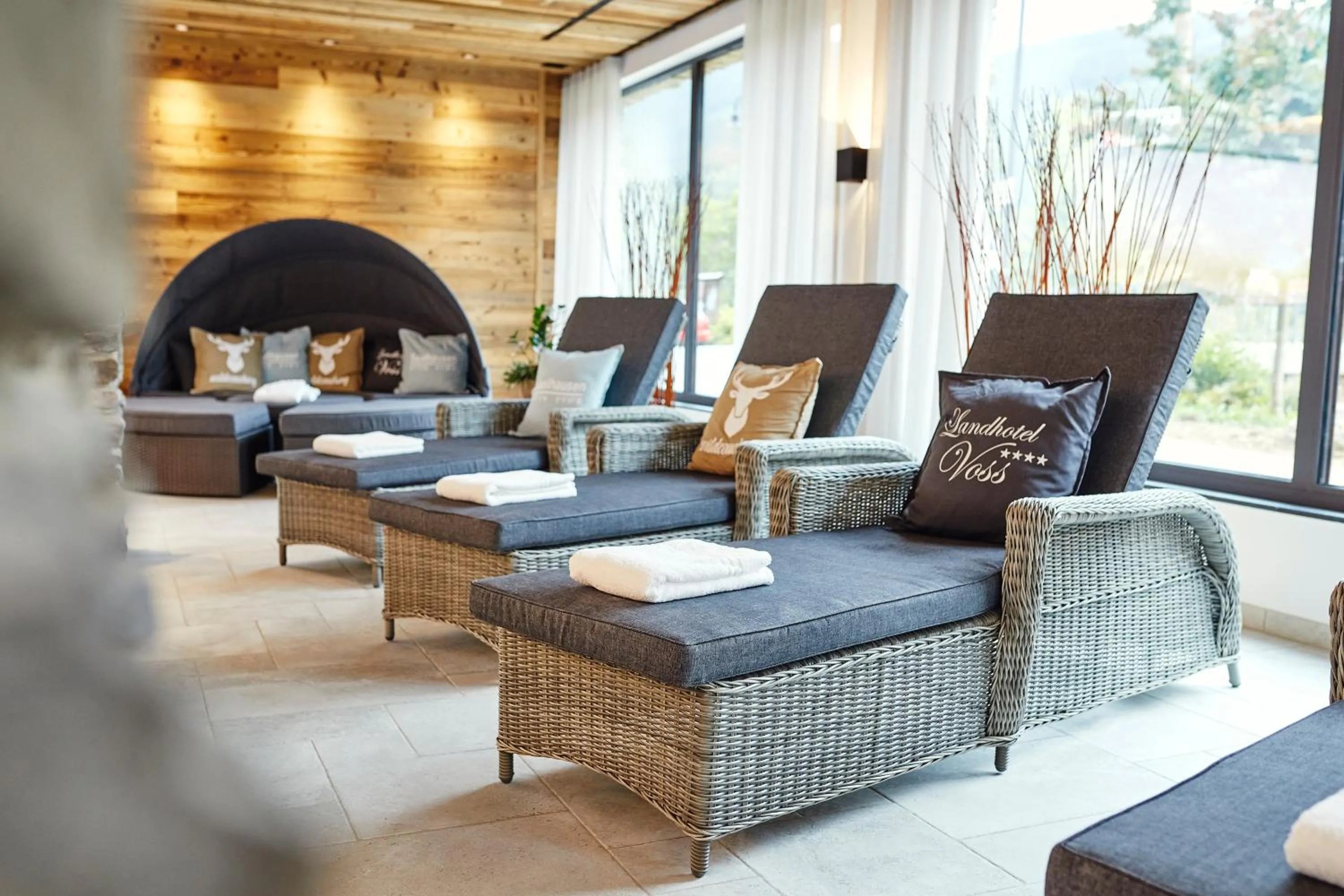 Lounge or bar in Landhotel Voss im TalVital