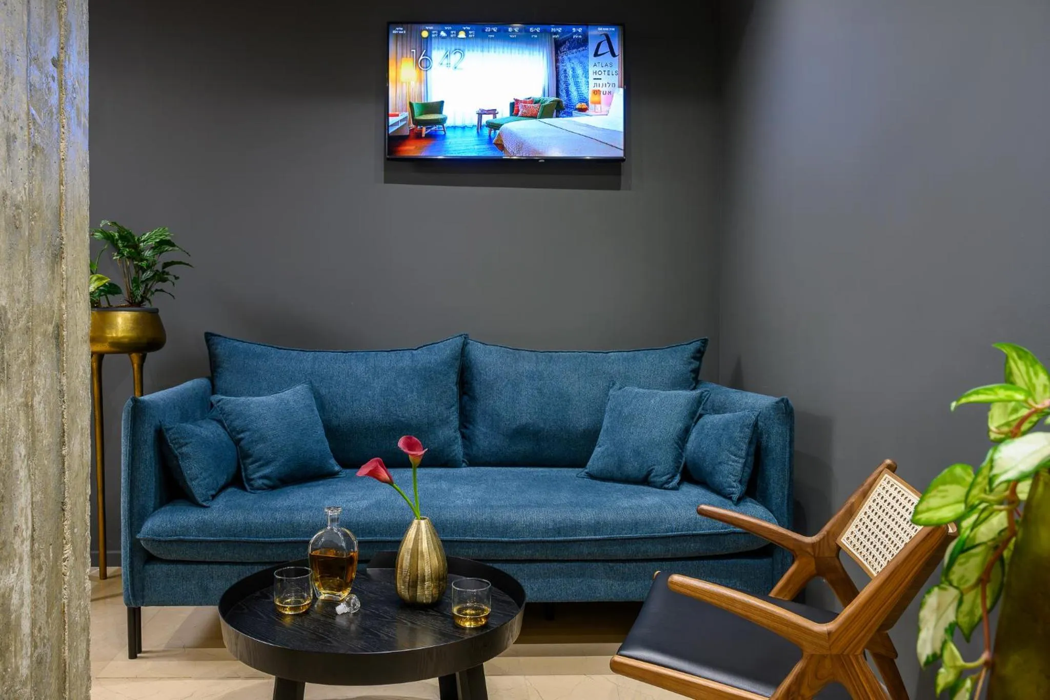 Living room in Sadot Hotel Ben Gurion Airport - an Atlas Boutique Hotel