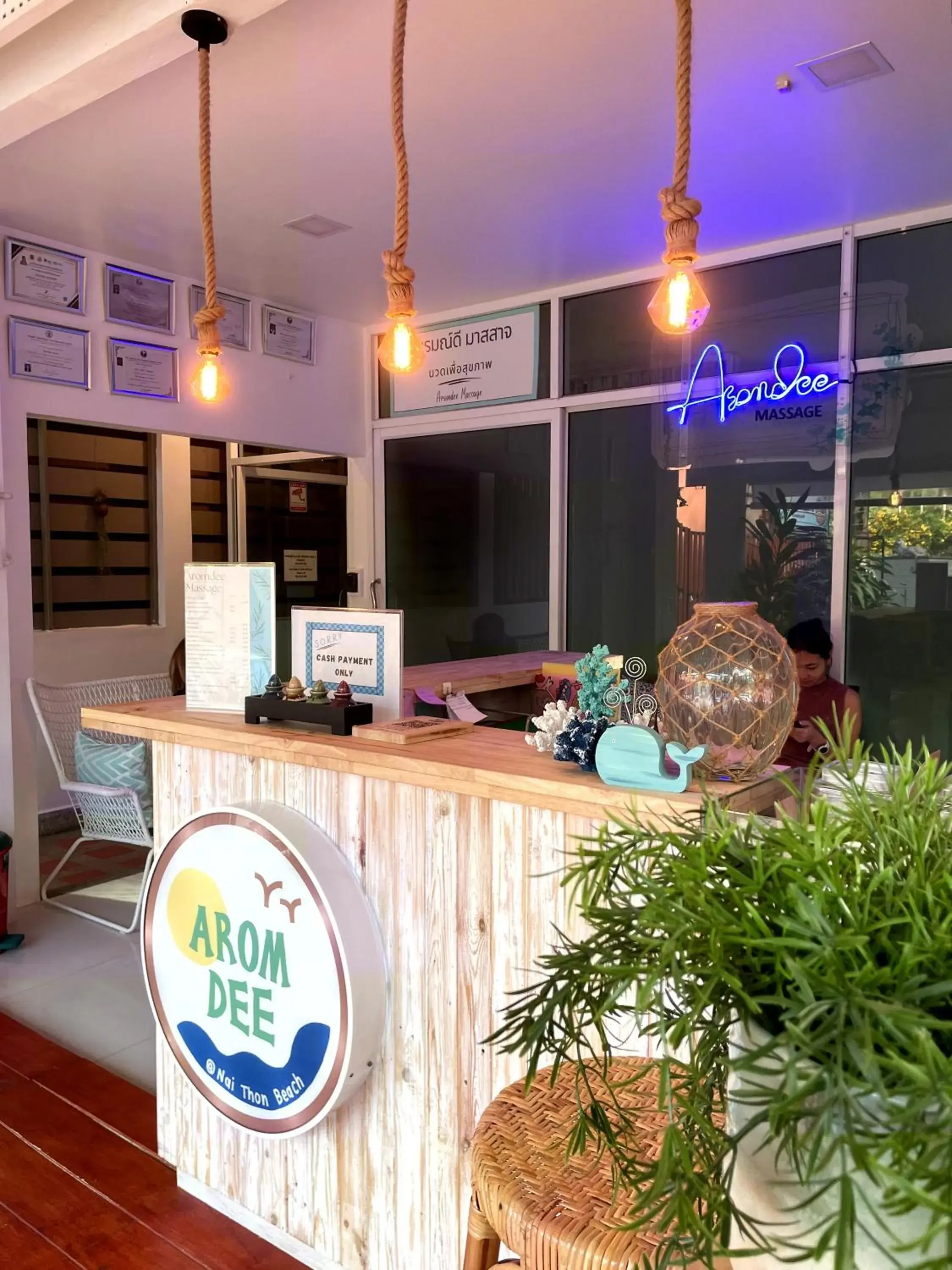 Lobby or reception in Aromdee at Naithon Beach Lobby or reception in Aromdee at Naithon Beach