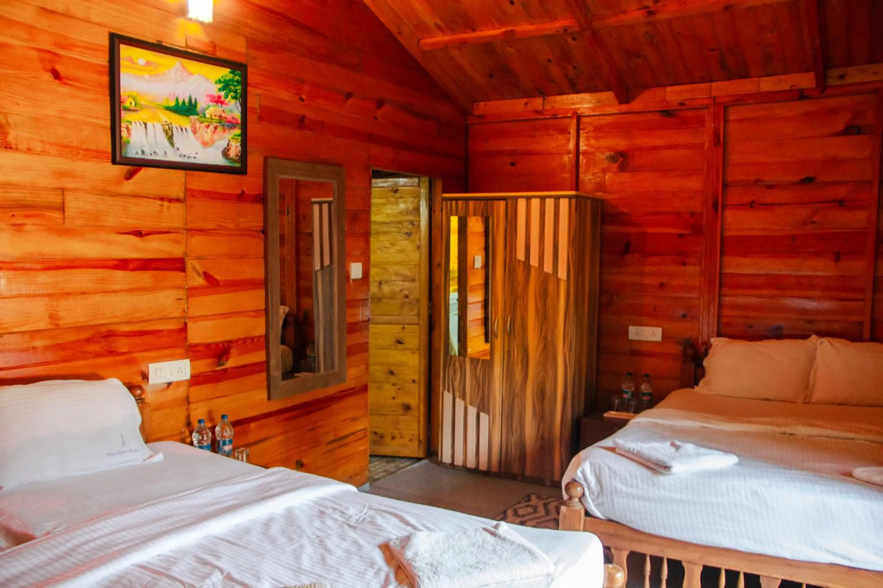 Bed in O3 Beach Resort