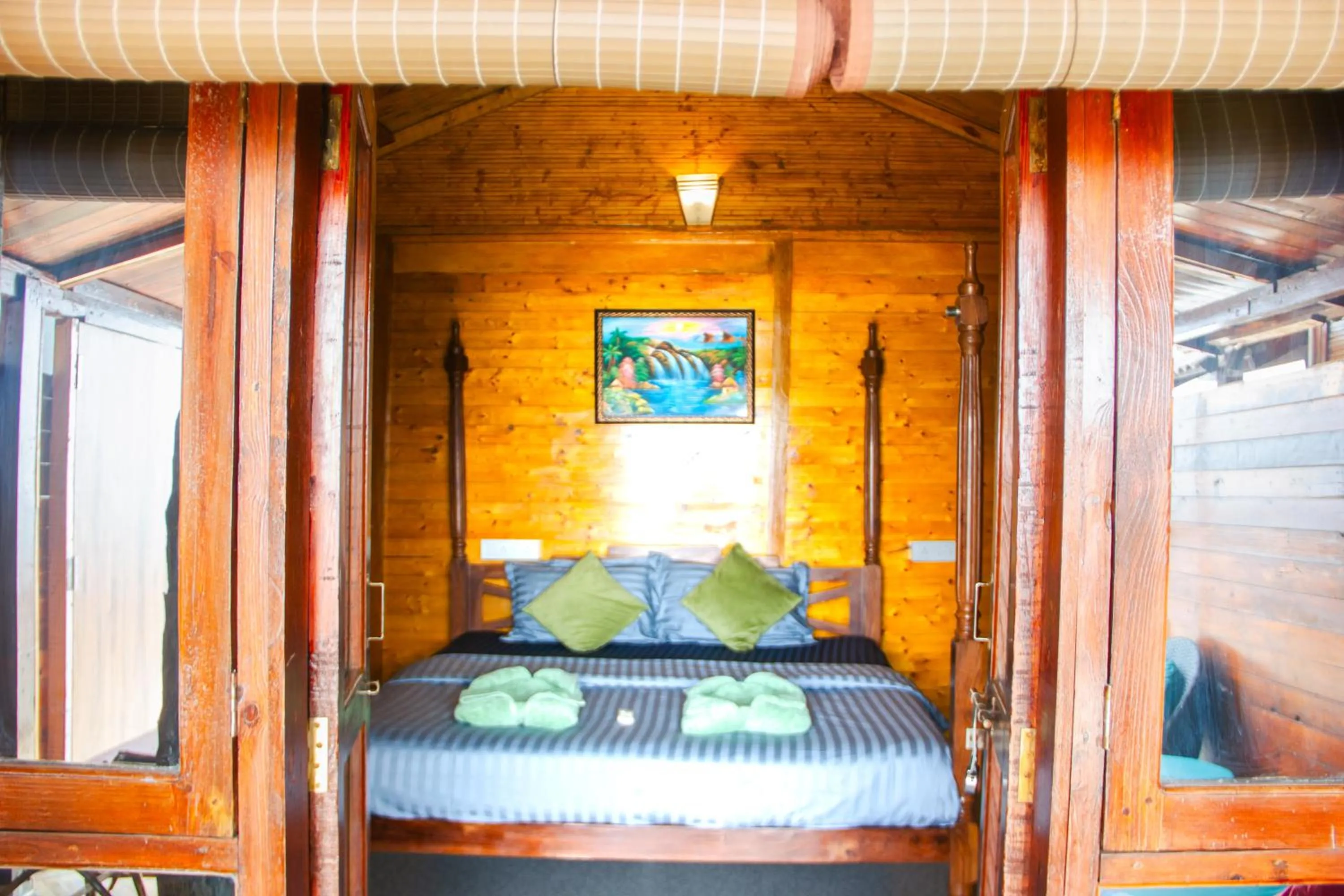 Patio, Bed in O3 Beach Resort