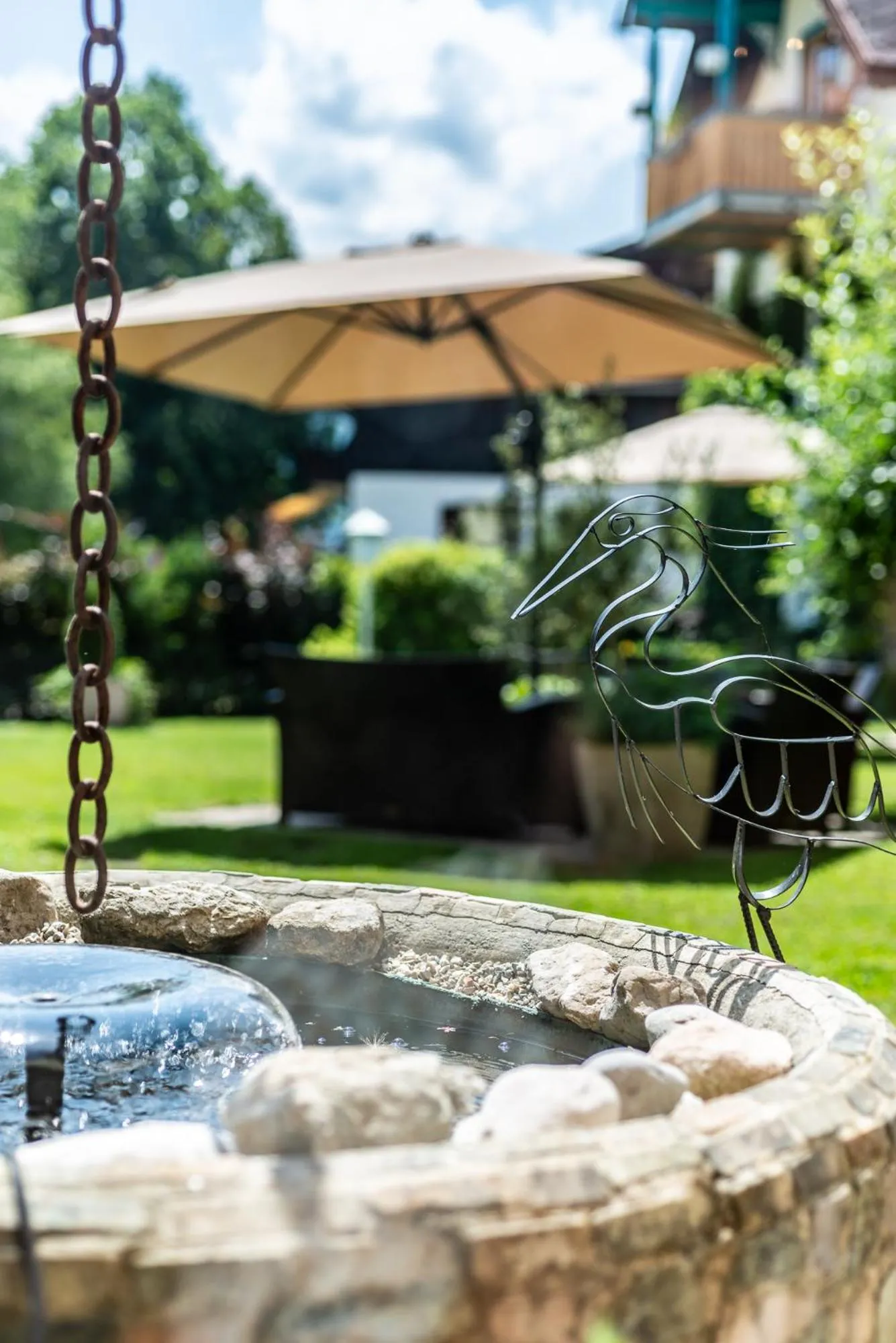 Garden in Hotel Försterhof lebe pur, genieße den Tag