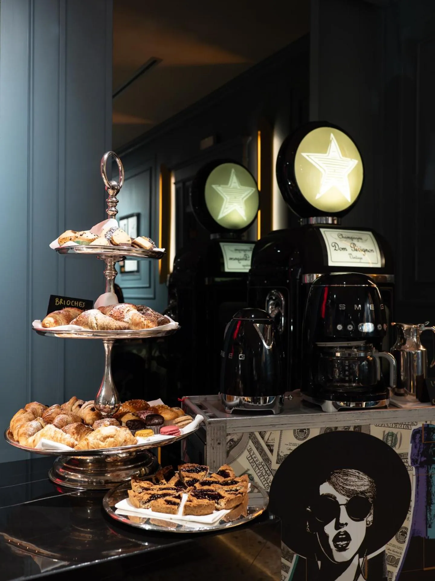 Buffet breakfast in The Glam Boutique Hotel & Apt