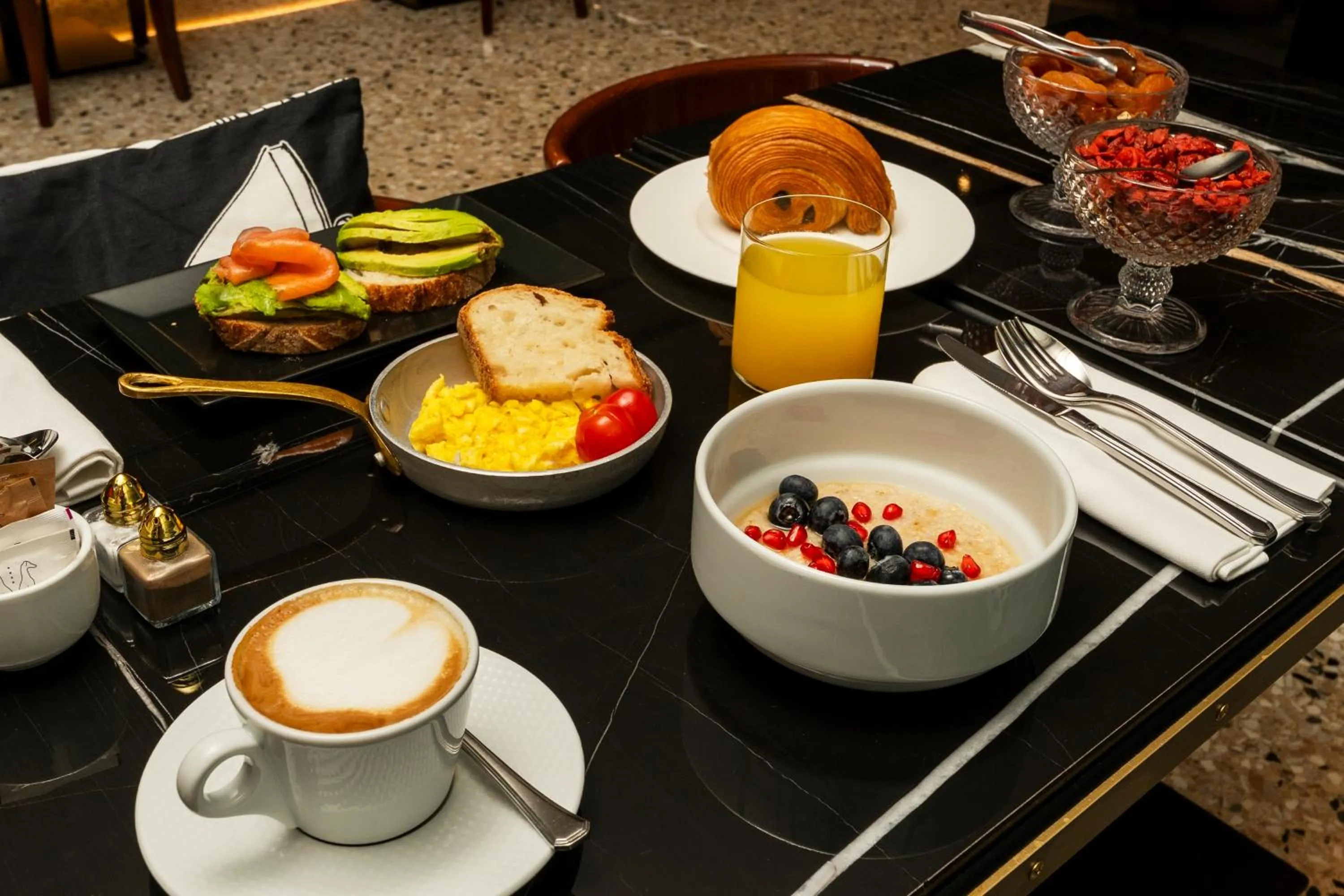 Breakfast in The Glam Boutique Hotel & Apt