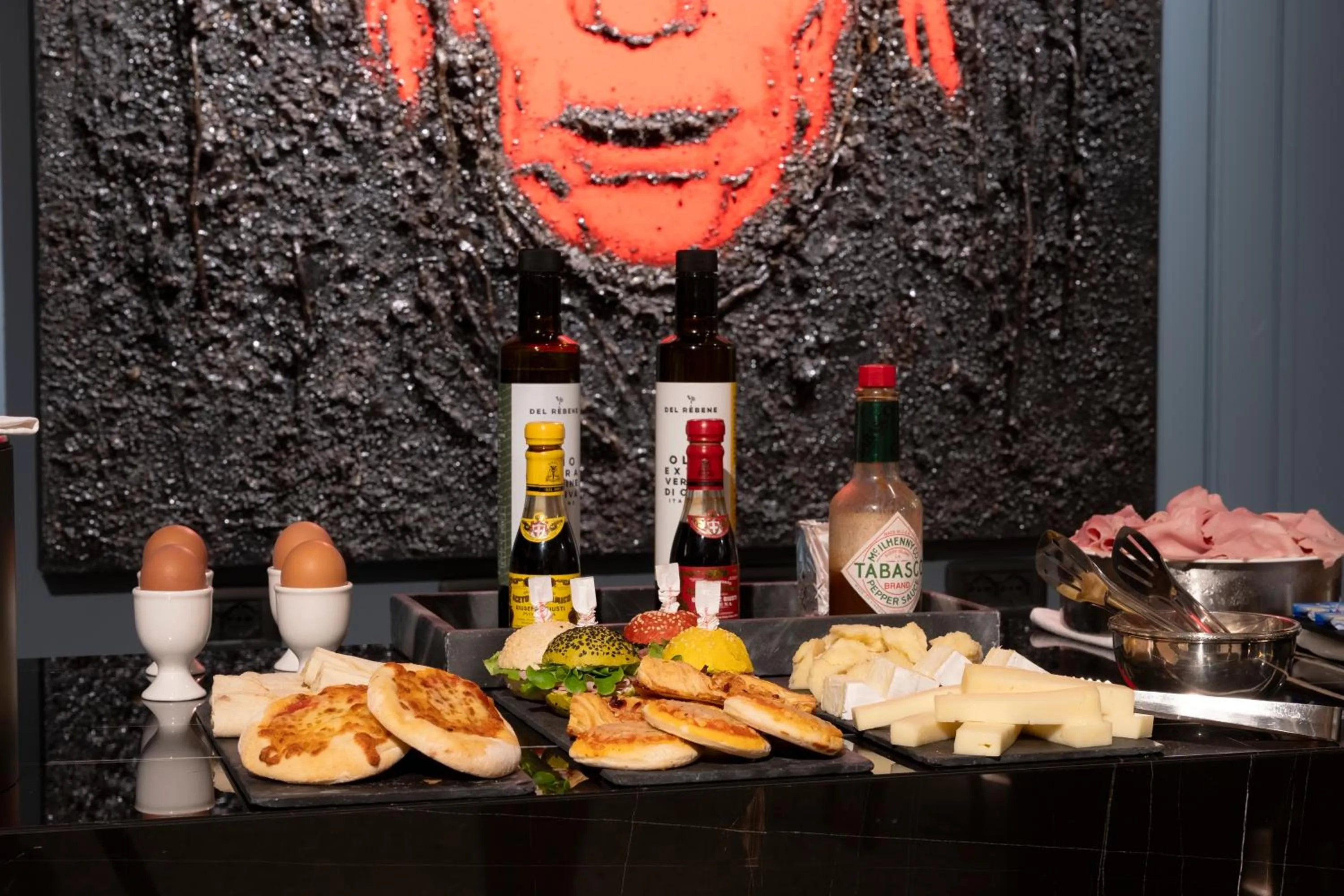 Buffet breakfast in The Glam Boutique Hotel & Apt