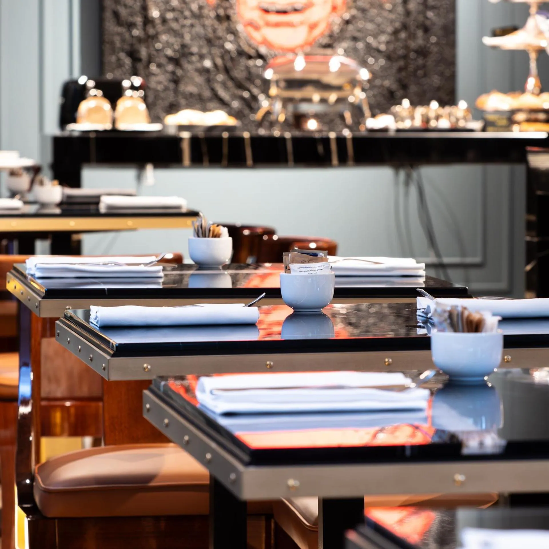 Buffet breakfast in The Glam Boutique Hotel & Apt