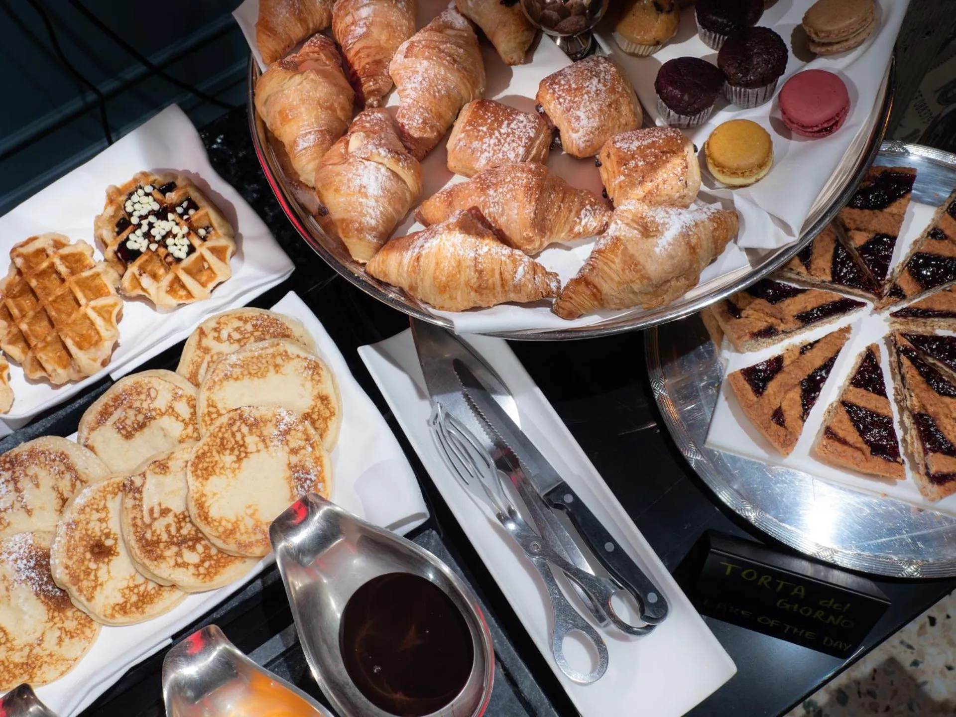 Buffet breakfast in The Glam Boutique Hotel & Apt