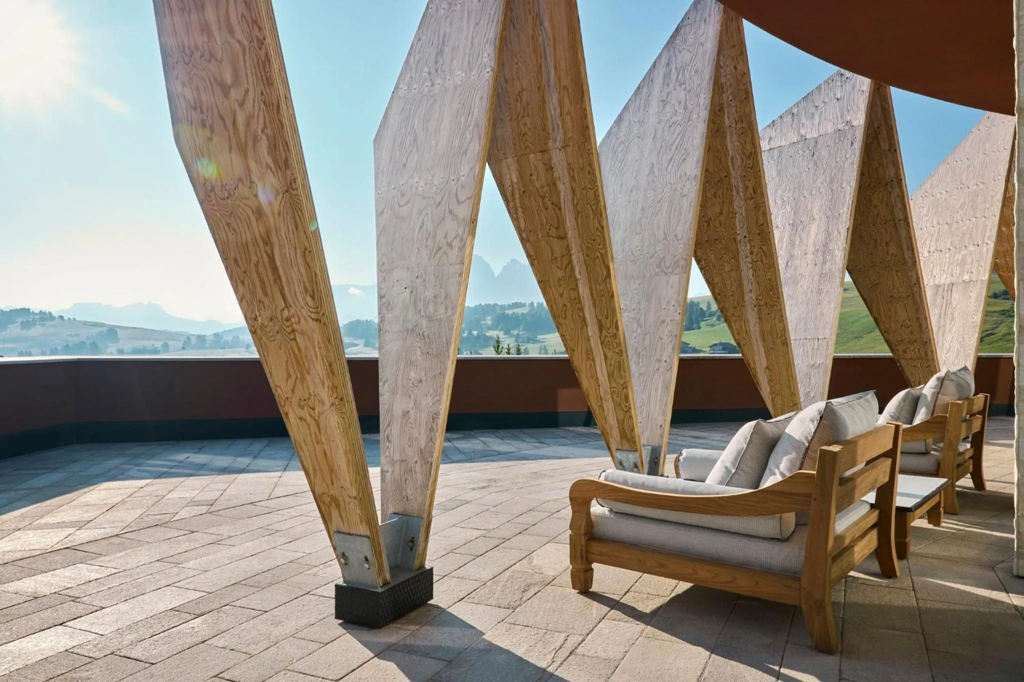 Bedroom in COMO Alpina Dolomites