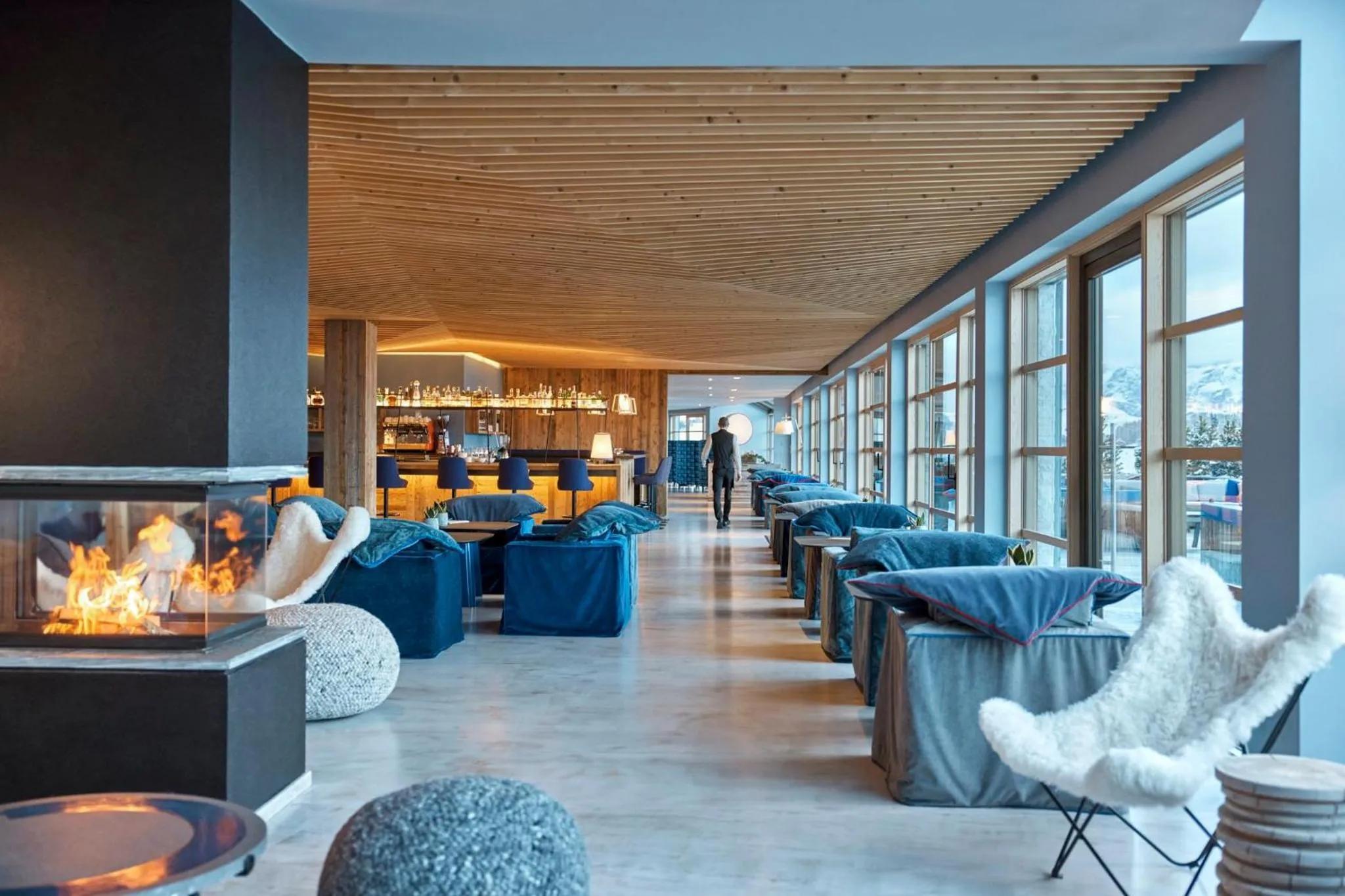 Lobby or reception in COMO Alpina Dolomites