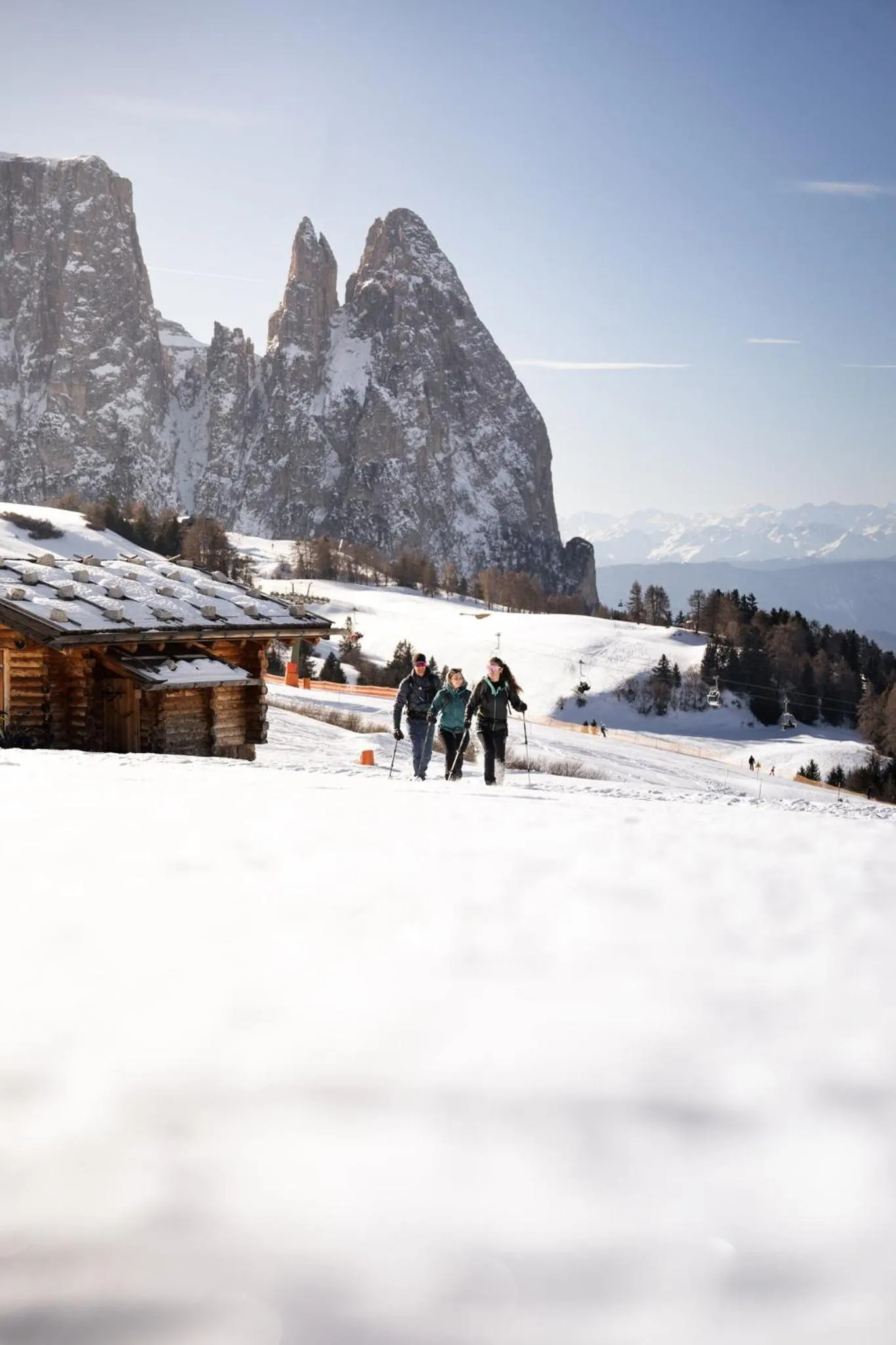 Skiing in COMO Alpina Dolomites