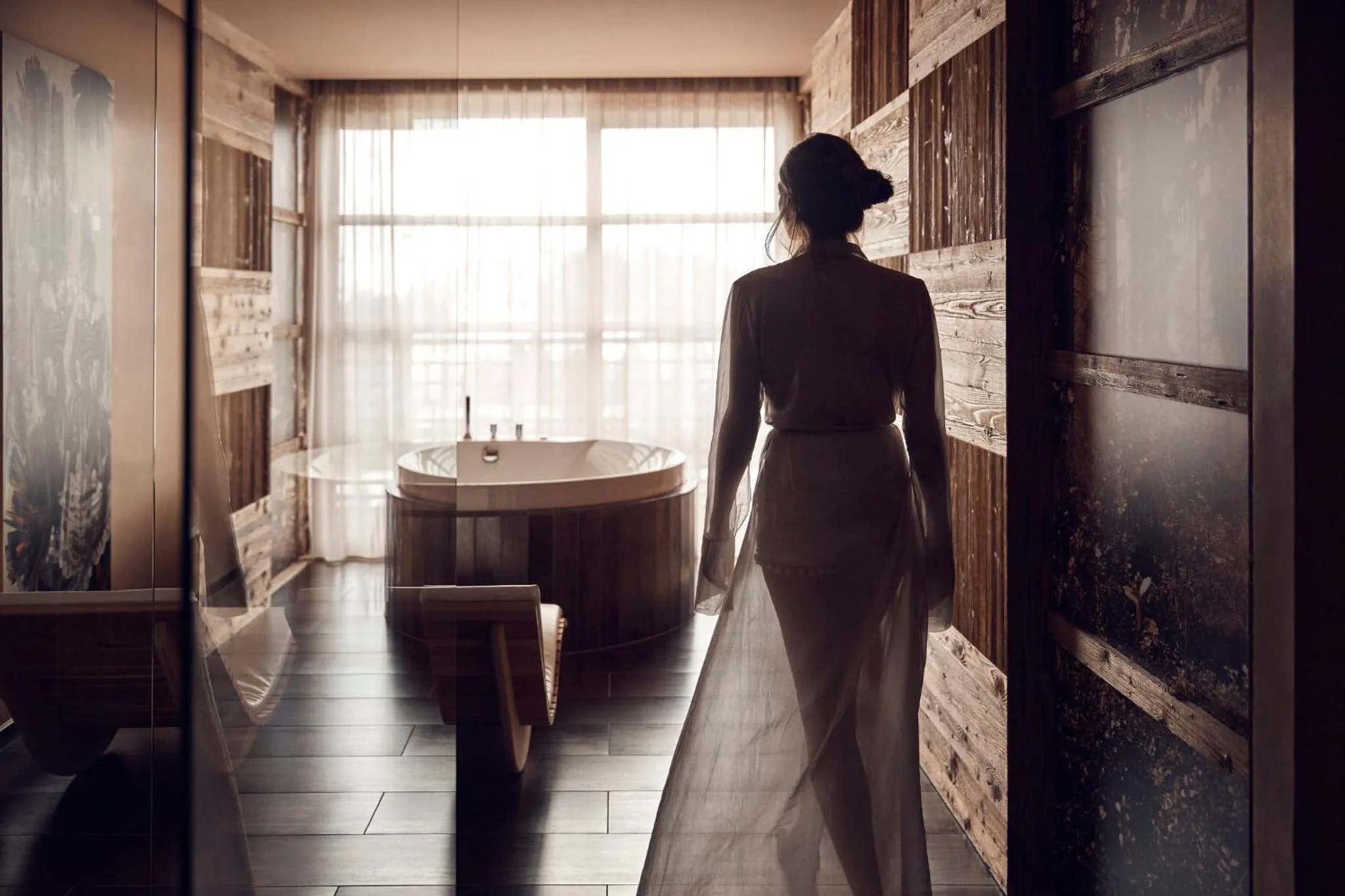 Bathroom in COMO Alpina Dolomites