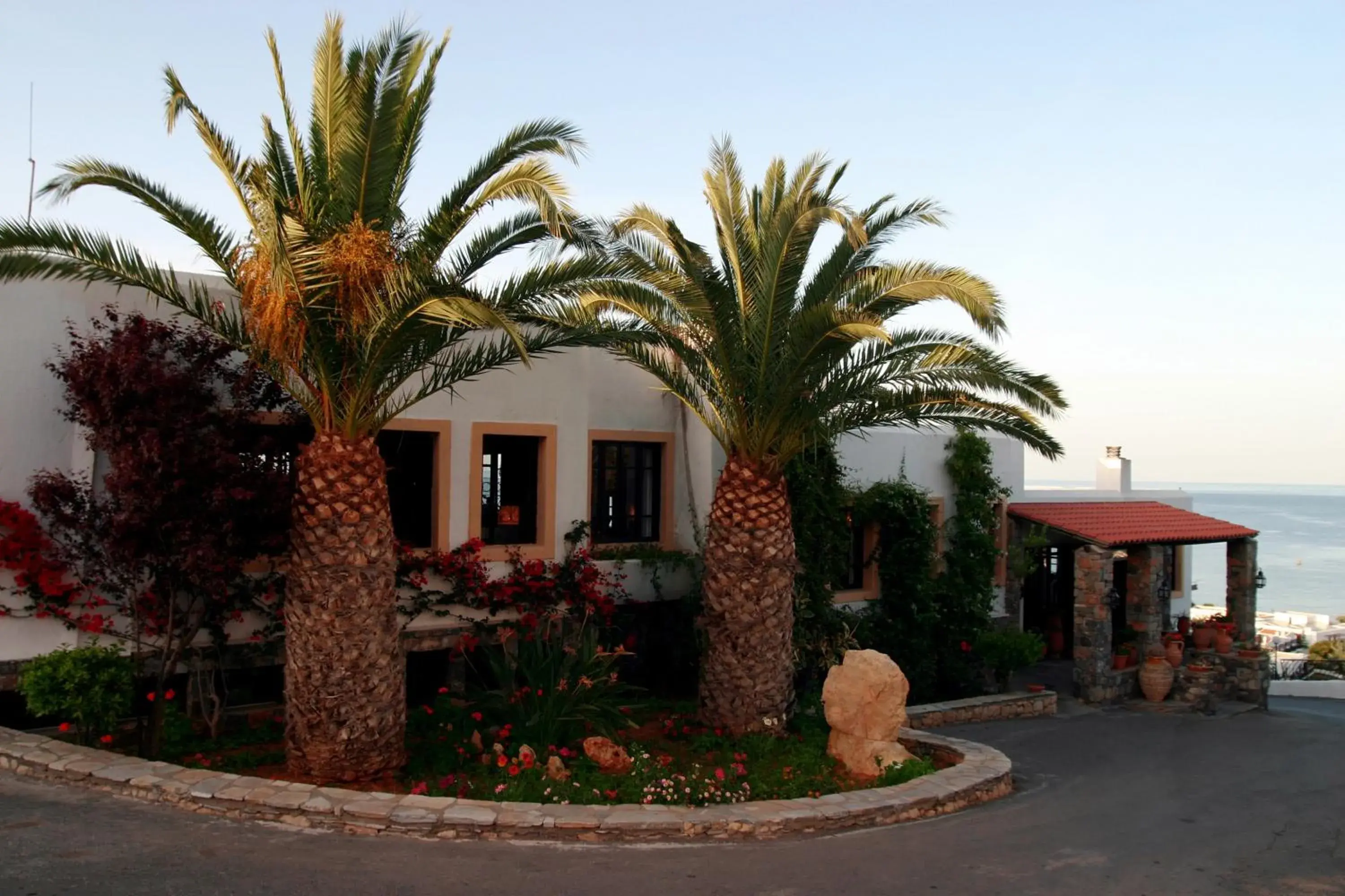 Facade/entrance in Hersonissos Village Hotel & Bungalows Facade/entrance in Hersonissos Village Hotel & Bungalows