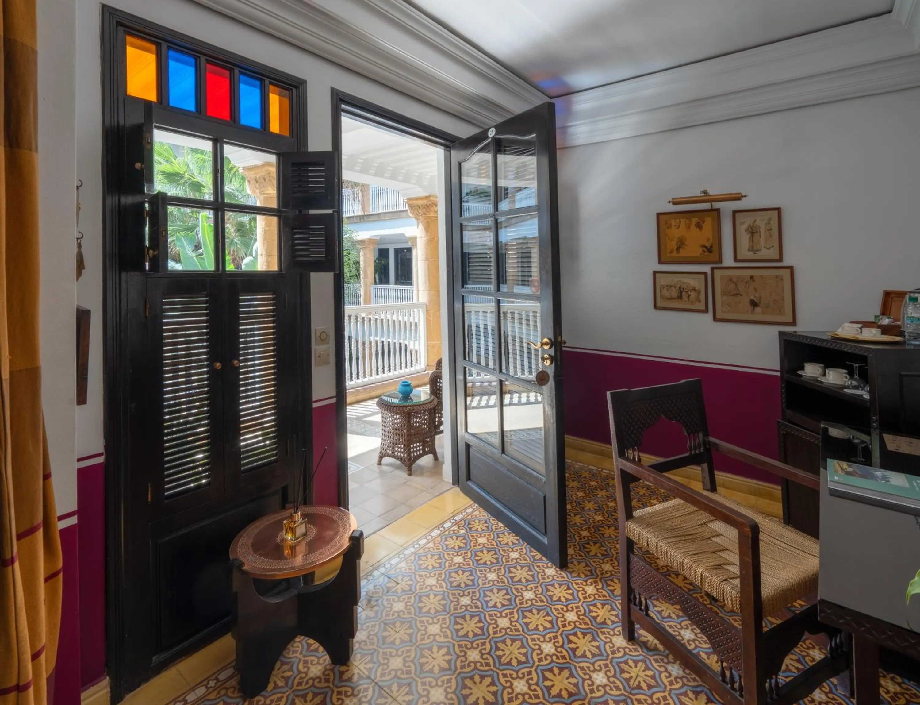 Garden view in Heure Bleue Palais - Relais & Châteaux