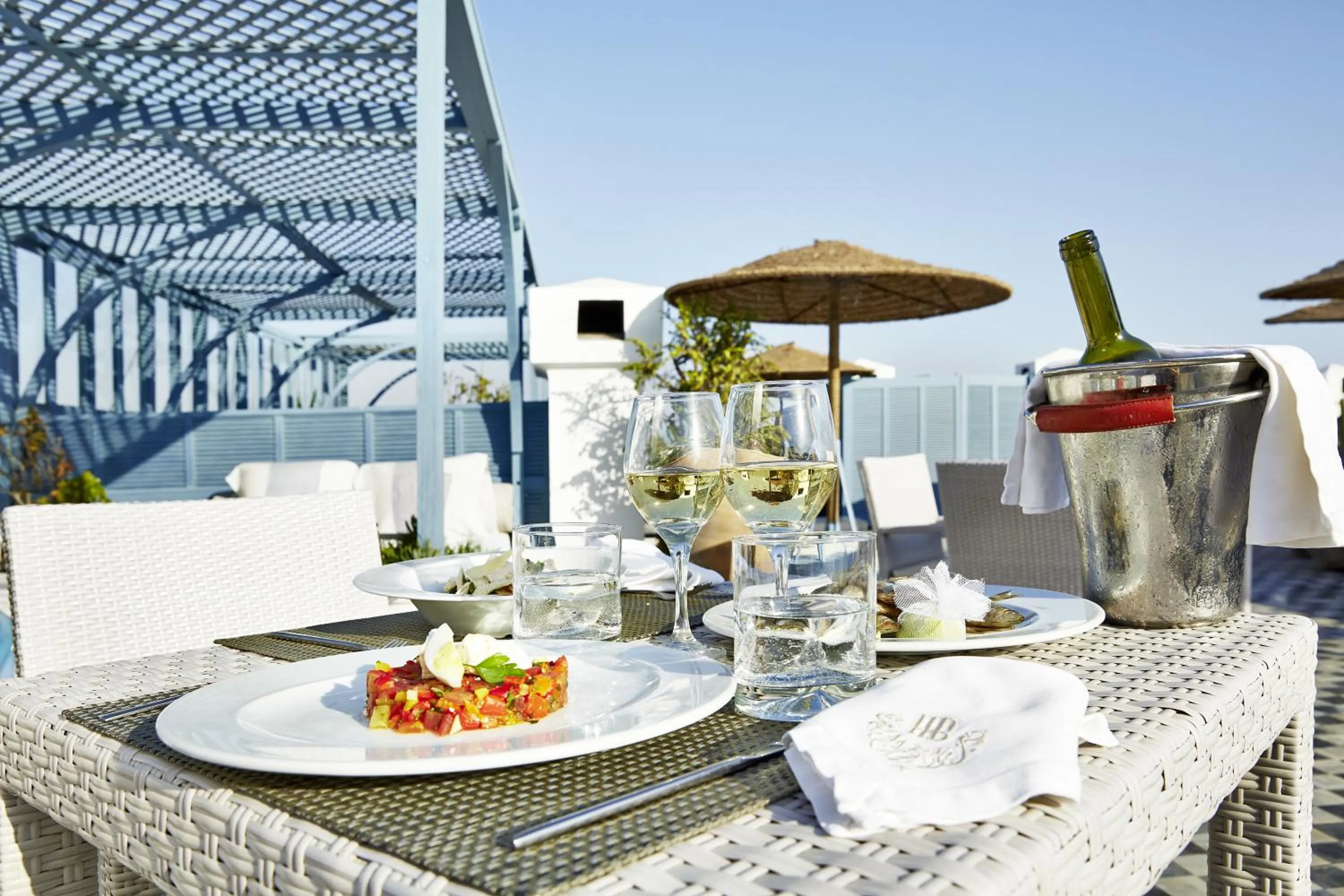 Patio in Heure Bleue Palais - Relais & Châteaux