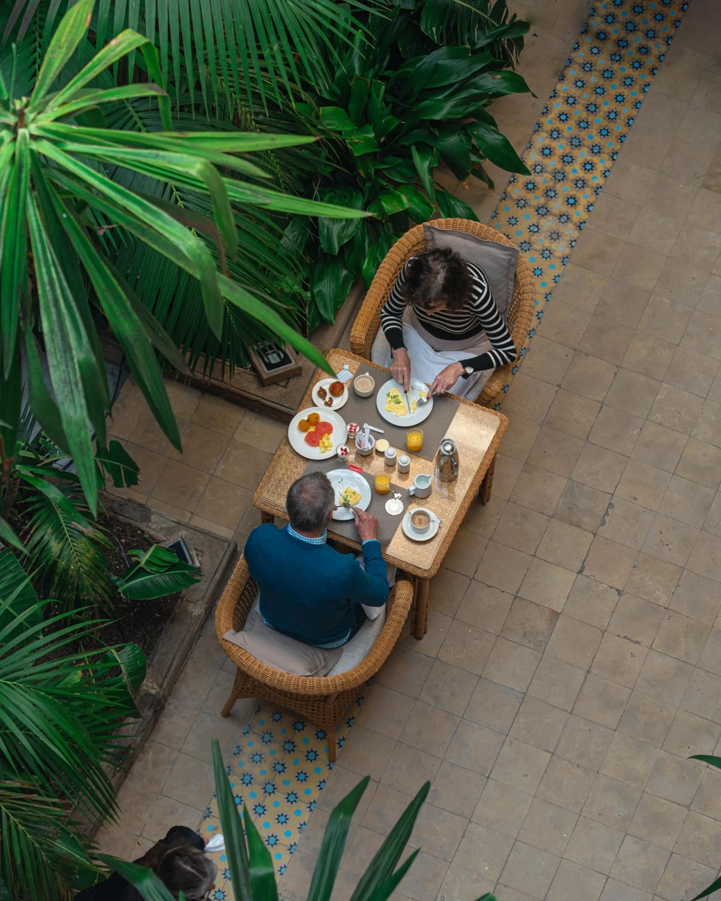 Patio in Heure Bleue Palais - Relais & Châteaux