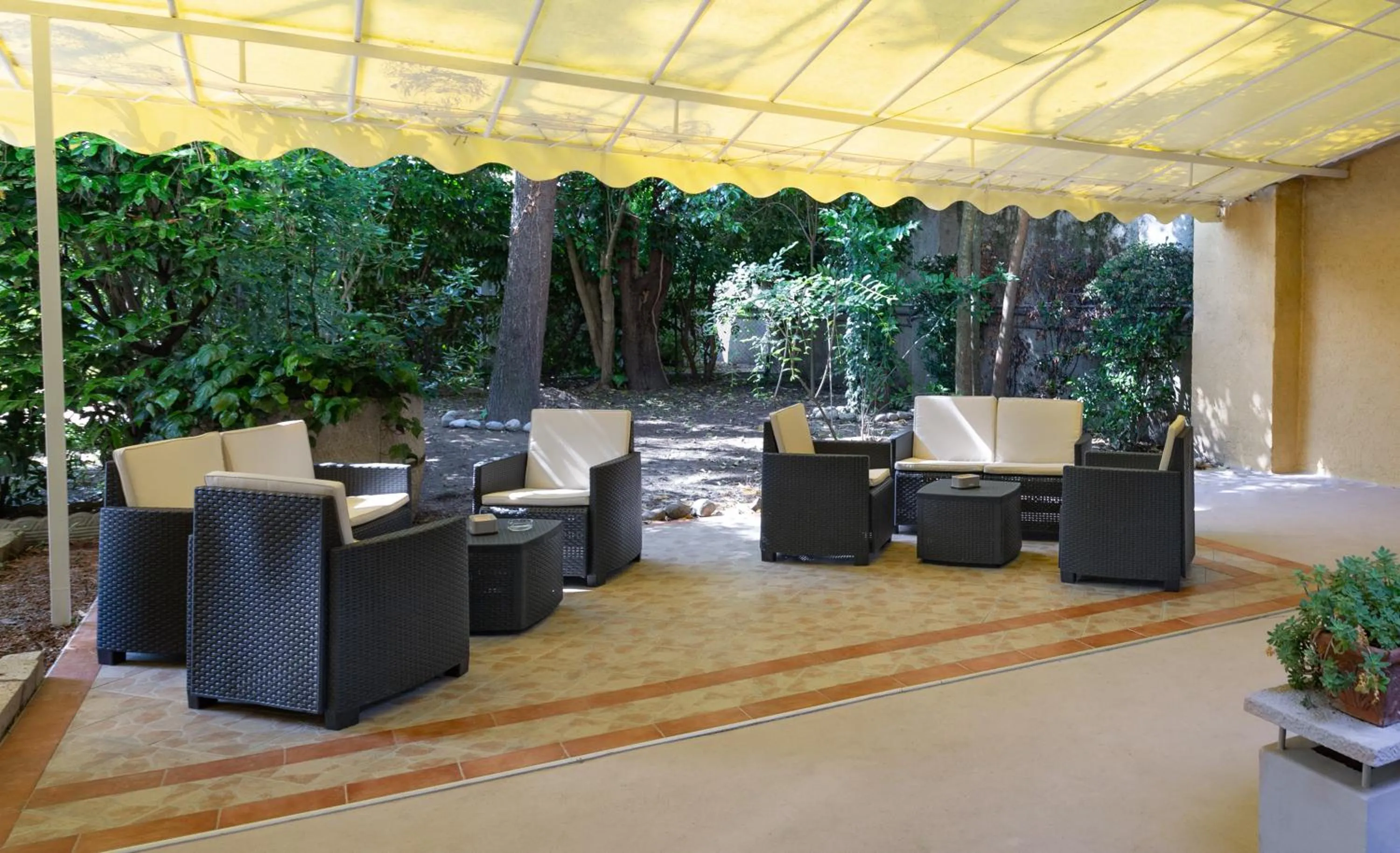 Patio in Hotel Roma