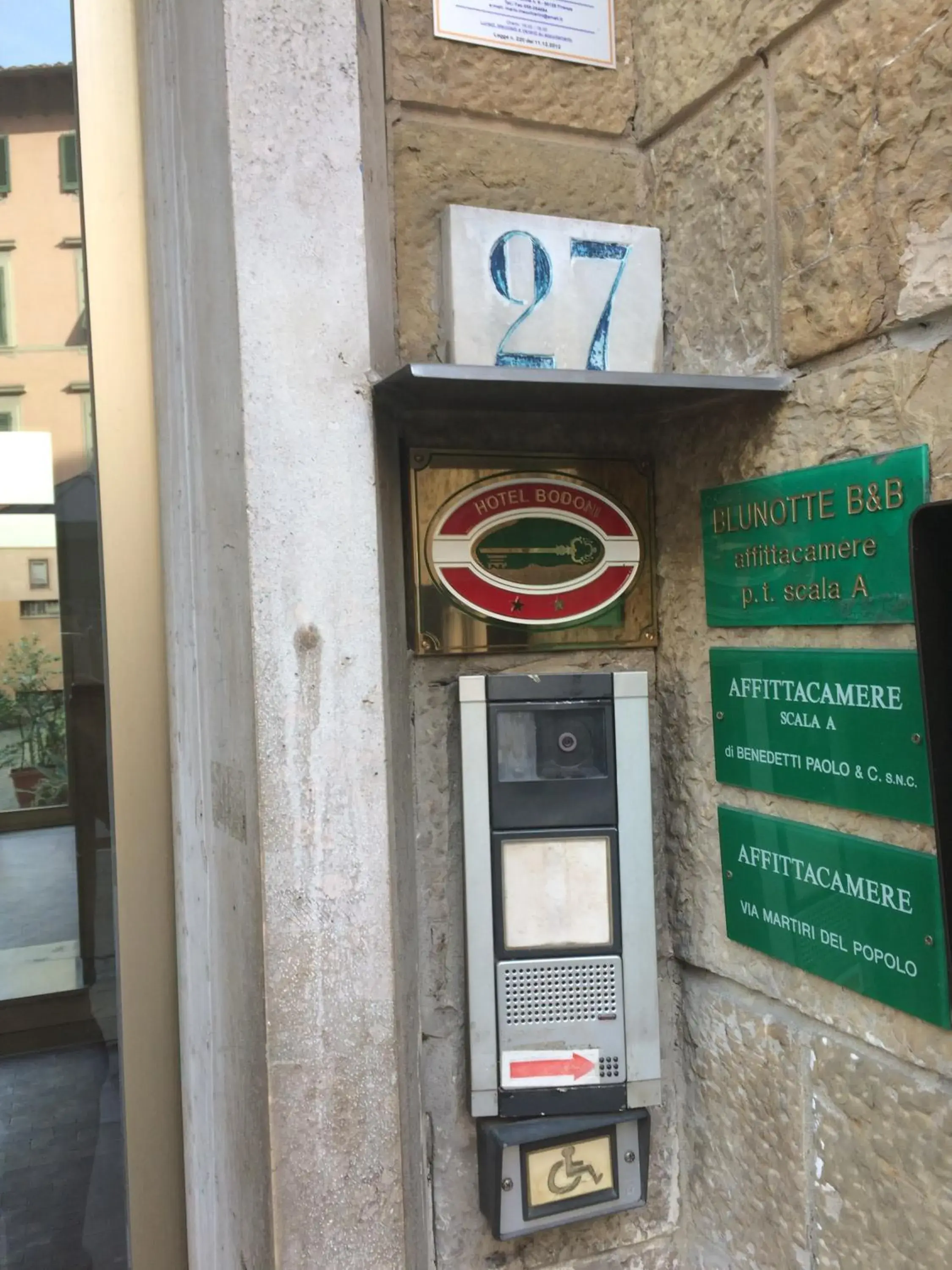 Property building in Hotel Bodoni Property building in Hotel Bodoni