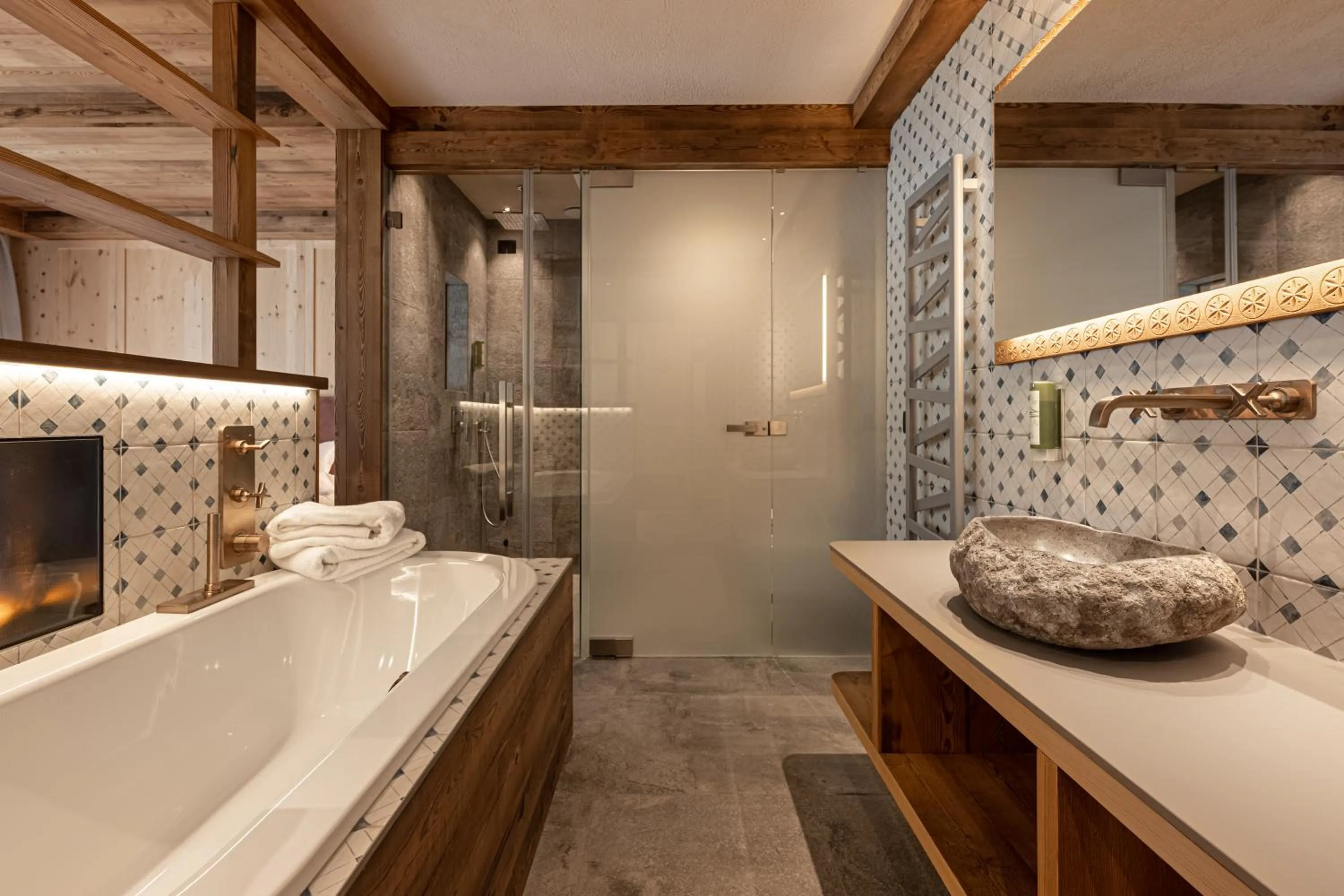 Bathroom in Latemar - Hotel Suites Spa