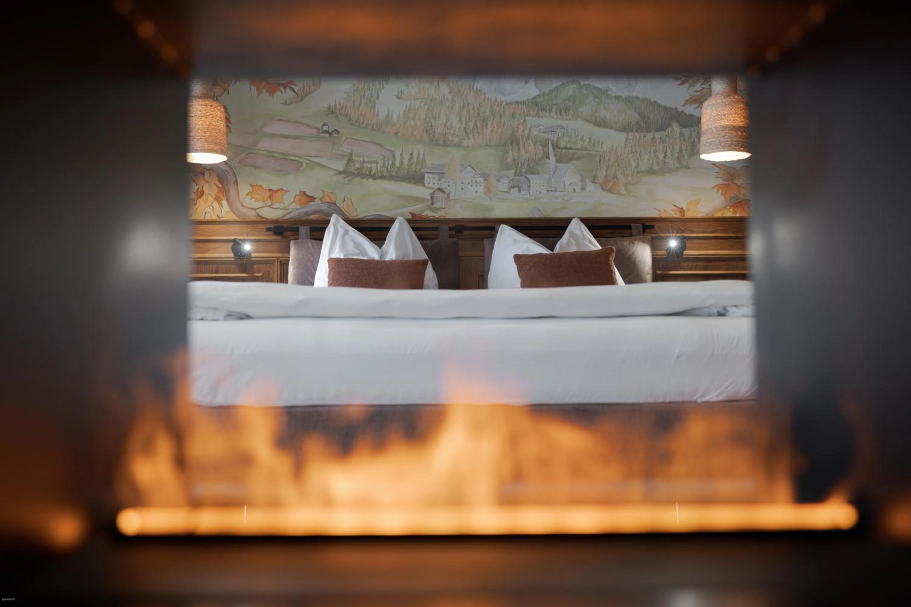 Bed in Latemar - Hotel Suites Spa