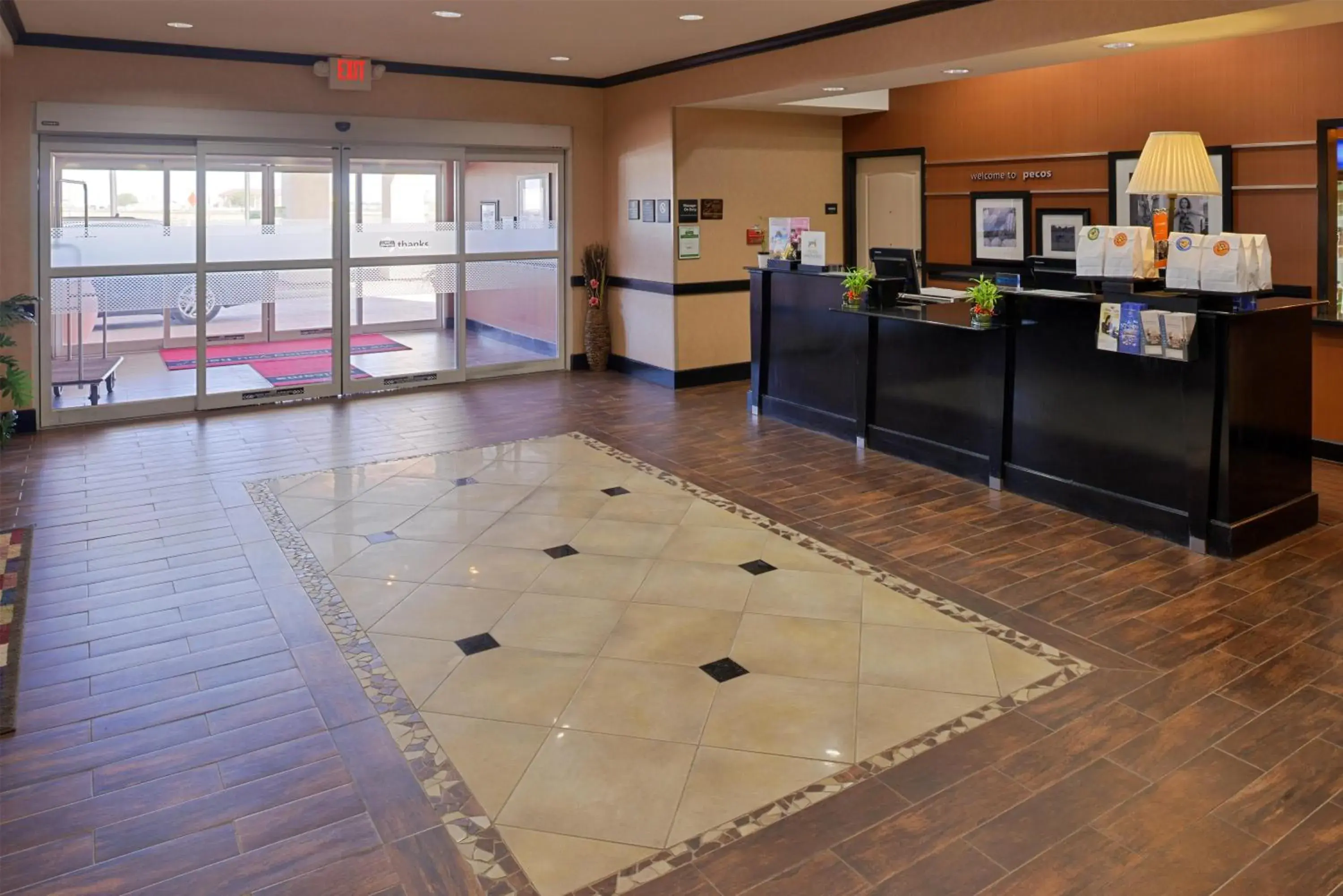 Lobby or reception in Hampton Inn Pecos Lobby or reception in Hampton Inn Pecos