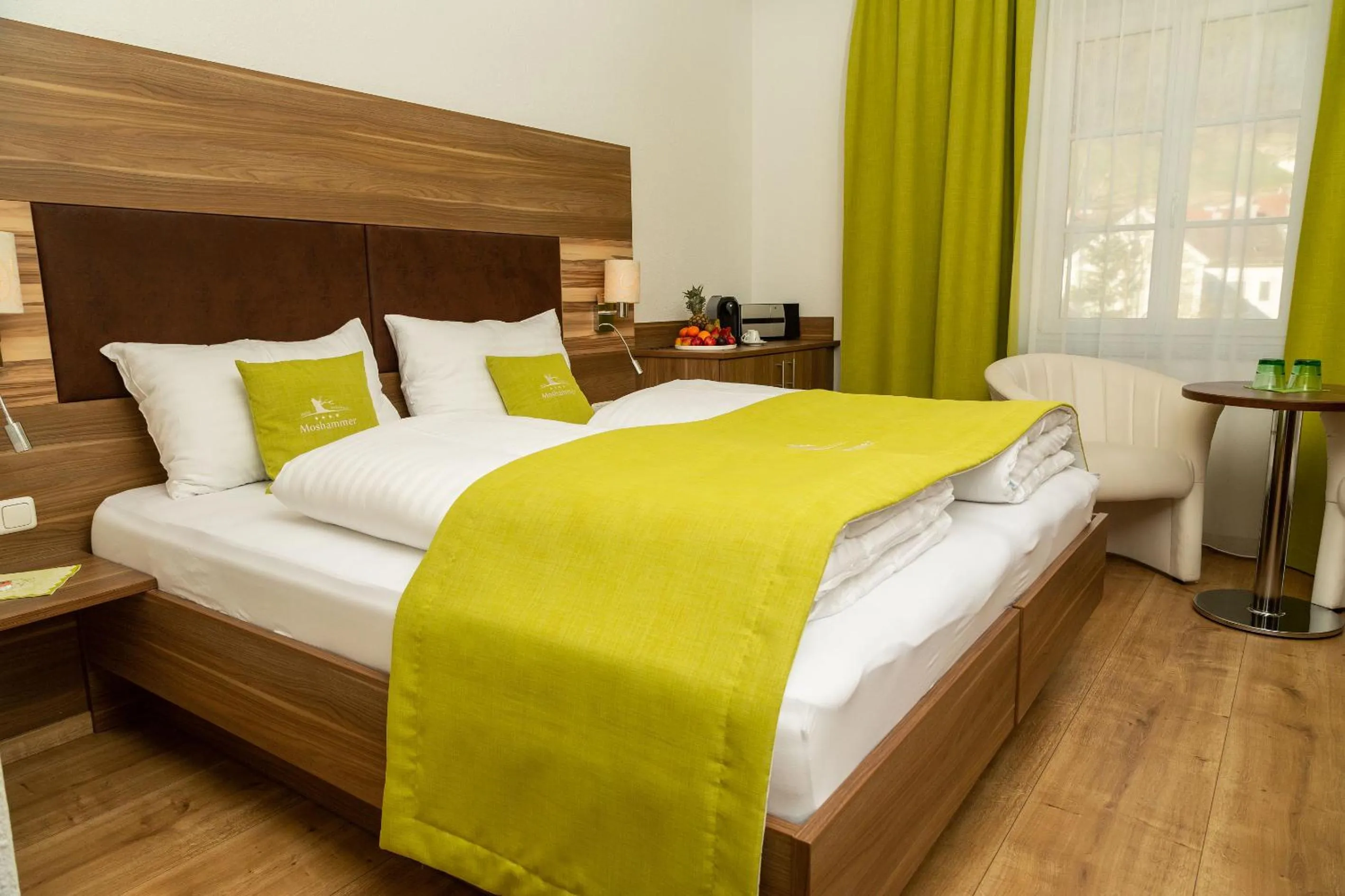 Bed in Landhotel Moshammer